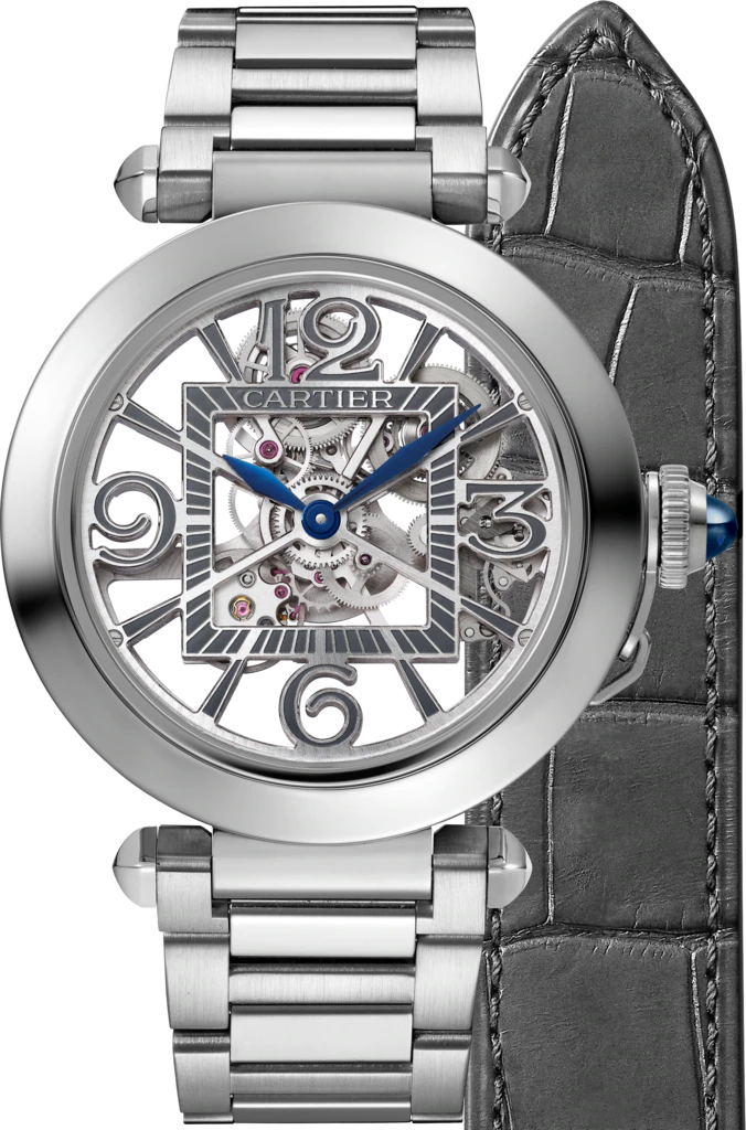 Cartier Pasha de Cartier 41mm Stainless Steel Skeleton Men's Watch