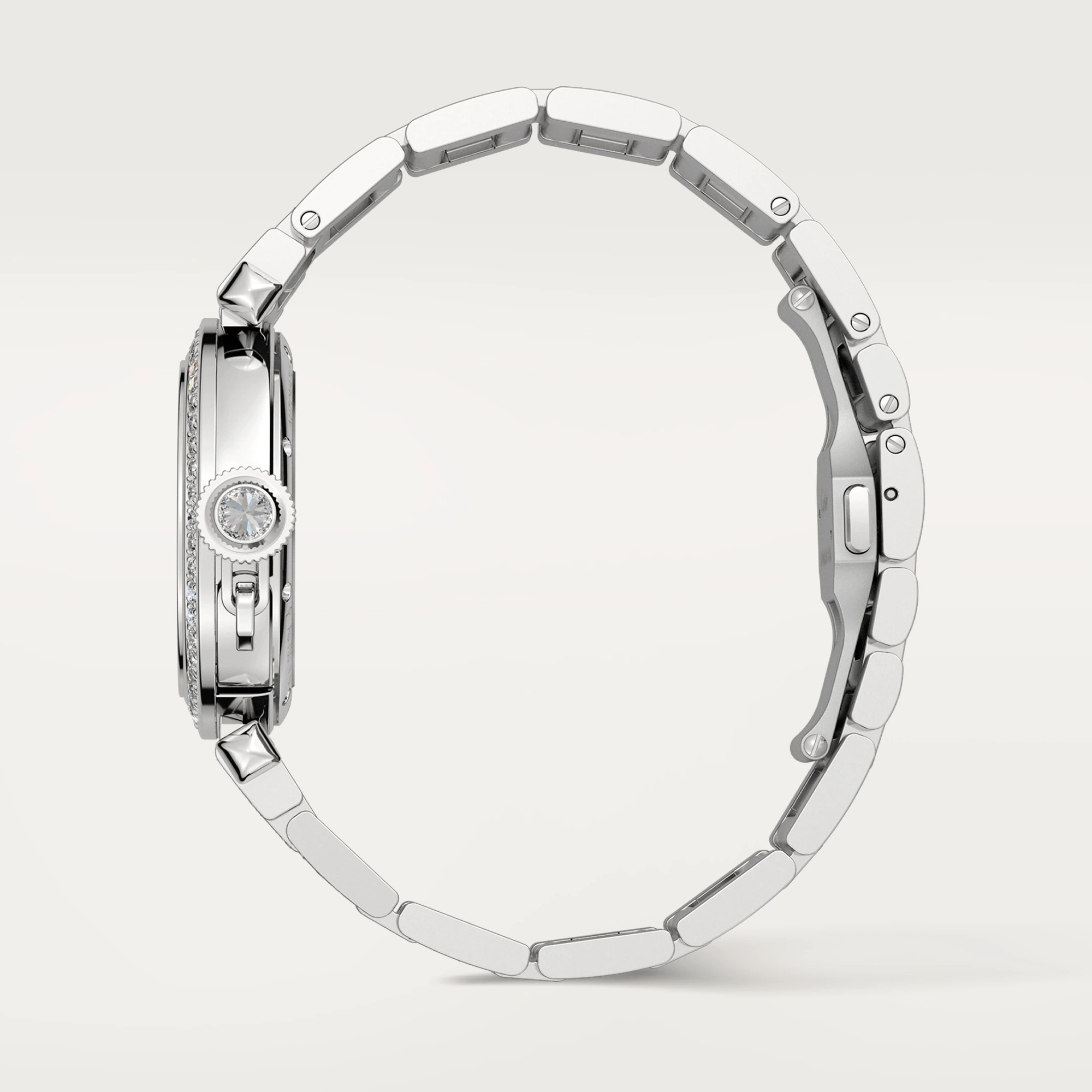 Cartier Pasha de Cartier 35mm 18K White Gold & Diamonds Lady's Watch