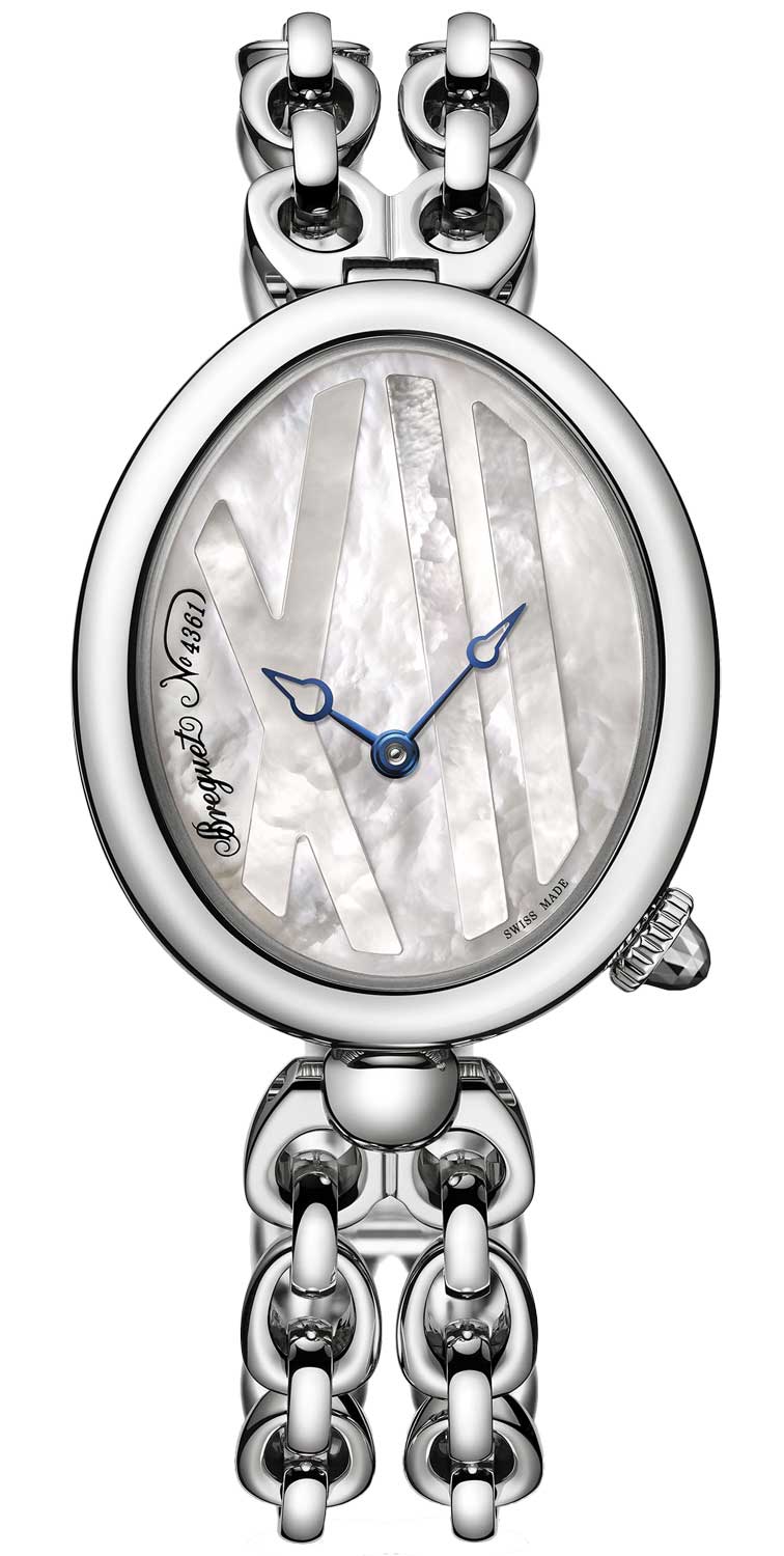 Breguet Reine De Naples 9807 Stainless Steel Ladies Watch - Premium Luxury Product
