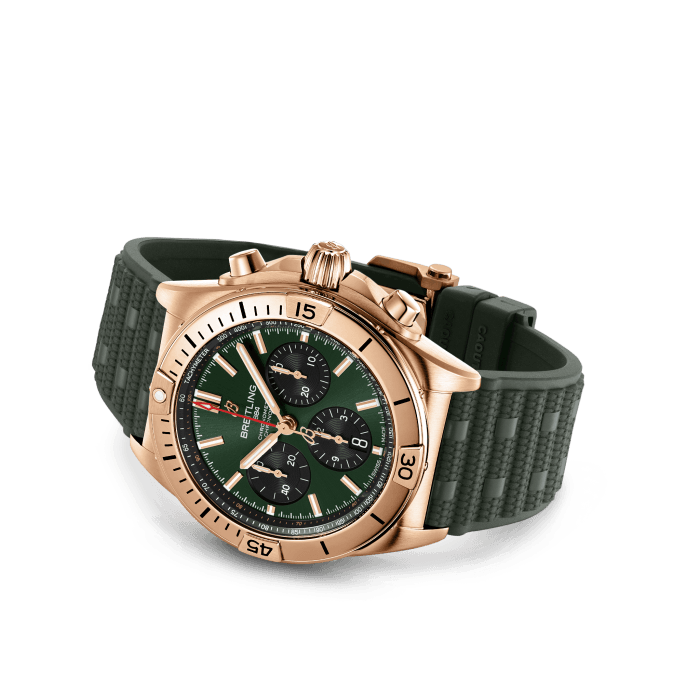 Breitling Chronomat Chronograph 18k Red Gold Men's Watch