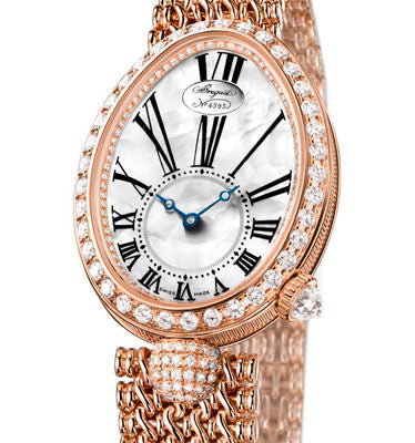 Breguet Reine de Naples 18K Rose Gold & Diamonds Lady's Watch - Premium Luxury Product