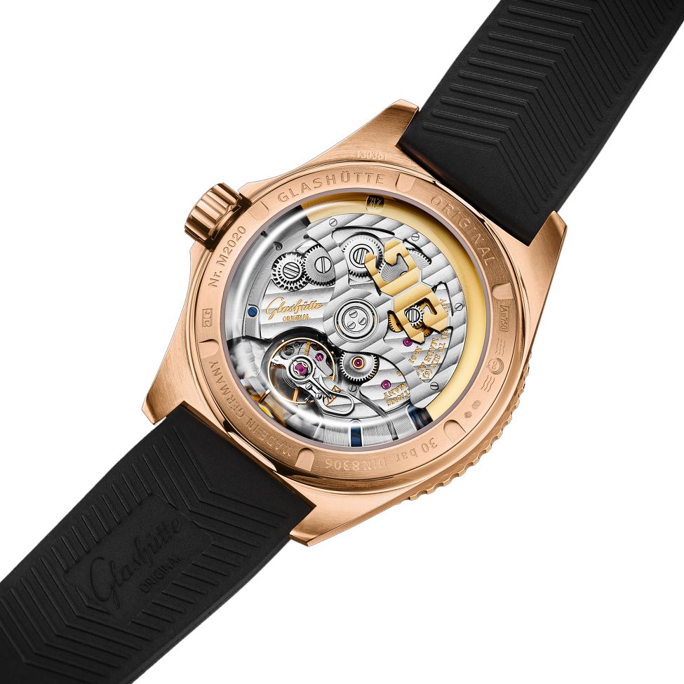 Glashutte Original Spezialist SeaQ Panorama Date 18K Red Gold Men's Watch - Premium Luxury Product