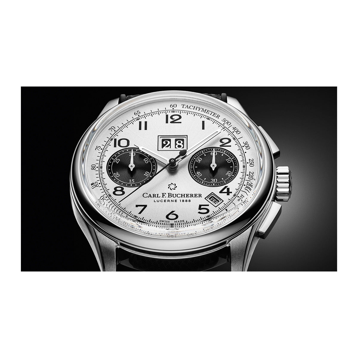 Carl F. Bucherer Haritage Annual calendar Chronograph Stainless steel Limited Edition Men's Watch - Premium Luxury Product