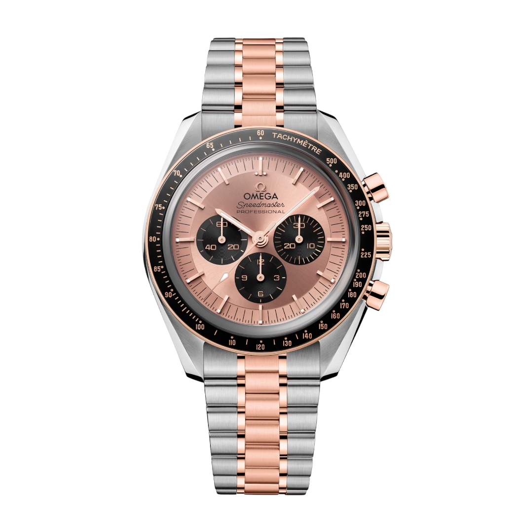 Omega Speedmaster Moonwatch Professional Chronograph Stainless steel & 18K Sedna™ Gold & Ceramic Men's Watch - Premium Luxury Product