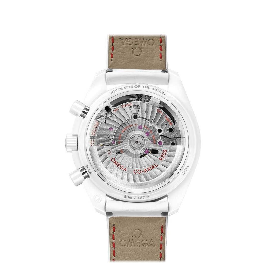 Omega Speedmaster White Side of the Moon Chronograph White Ceramic Lady's Watch - Premium Luxury Product