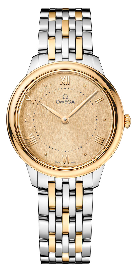 Omega De ville Prestige Stainless steel & 18K Yellow Gold Lady's Watch - Premium Luxury Product
