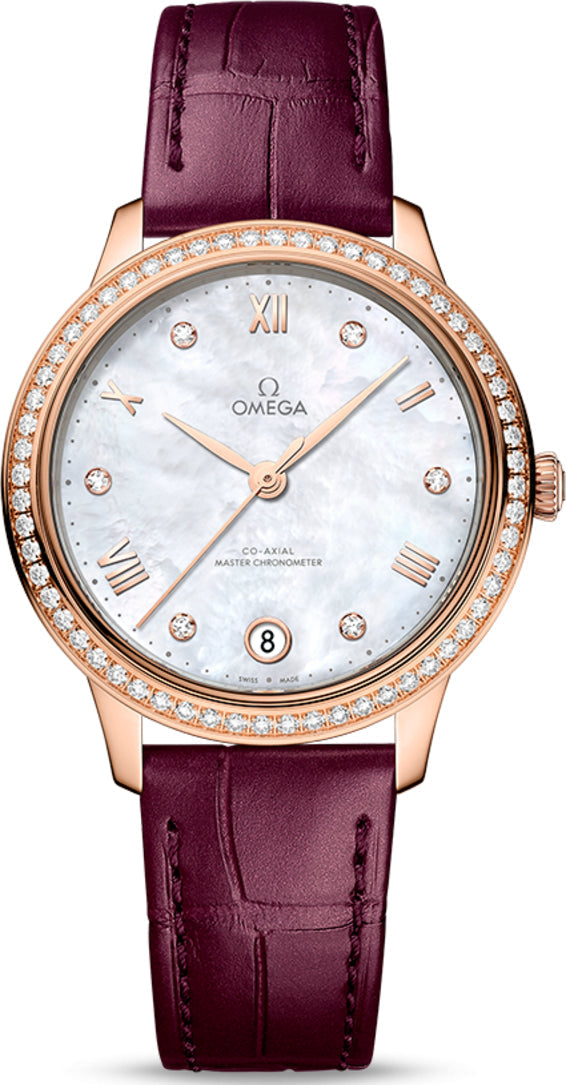 Omega De ville Prestige 18K Sedna™Gold & Diamonds Lady's Watch