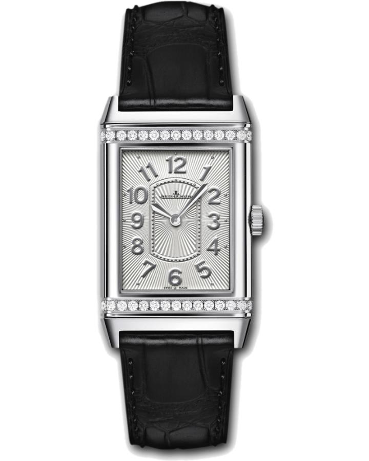 Jaeger-LeCoultre Grande Reverso Stainless steel & Diamonds Ultra Thin Lady's Watch - Premium Luxury Product