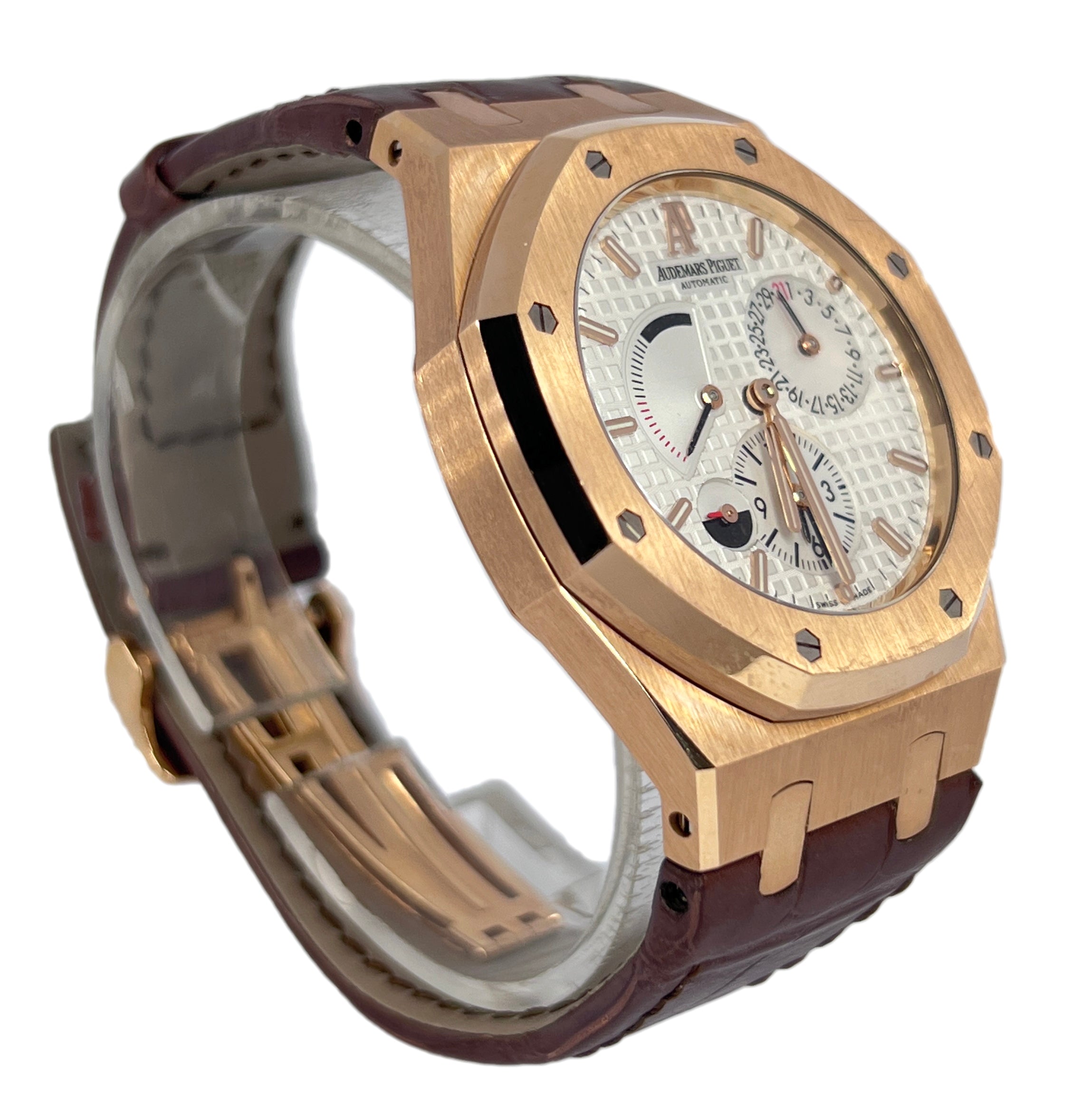 Audemars Piguet Royal Oak Dual Time 18K Rose Gold Men's Watch