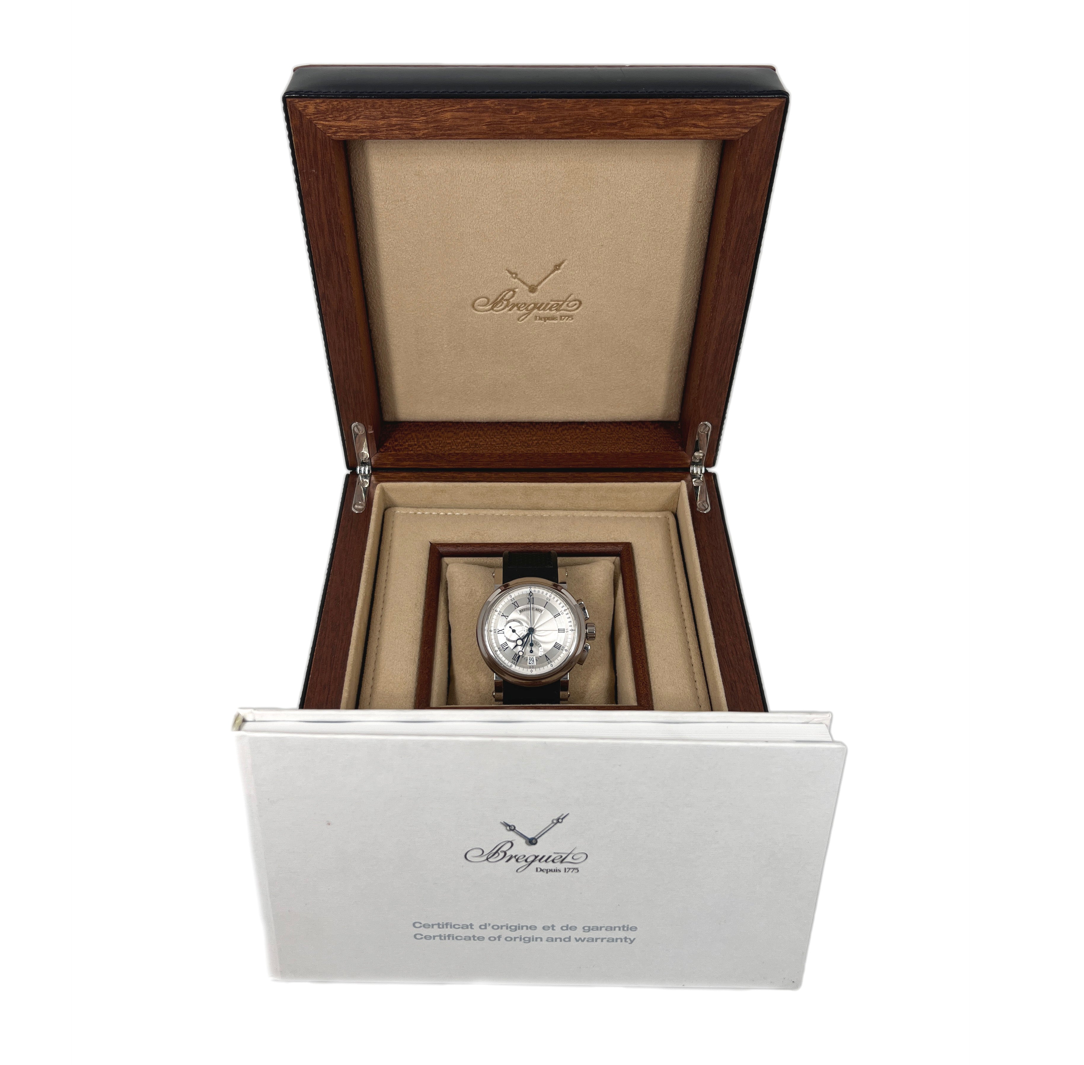 Breguet Marine 5827 18K White Gold Men's Watch - Premium Luxury Product