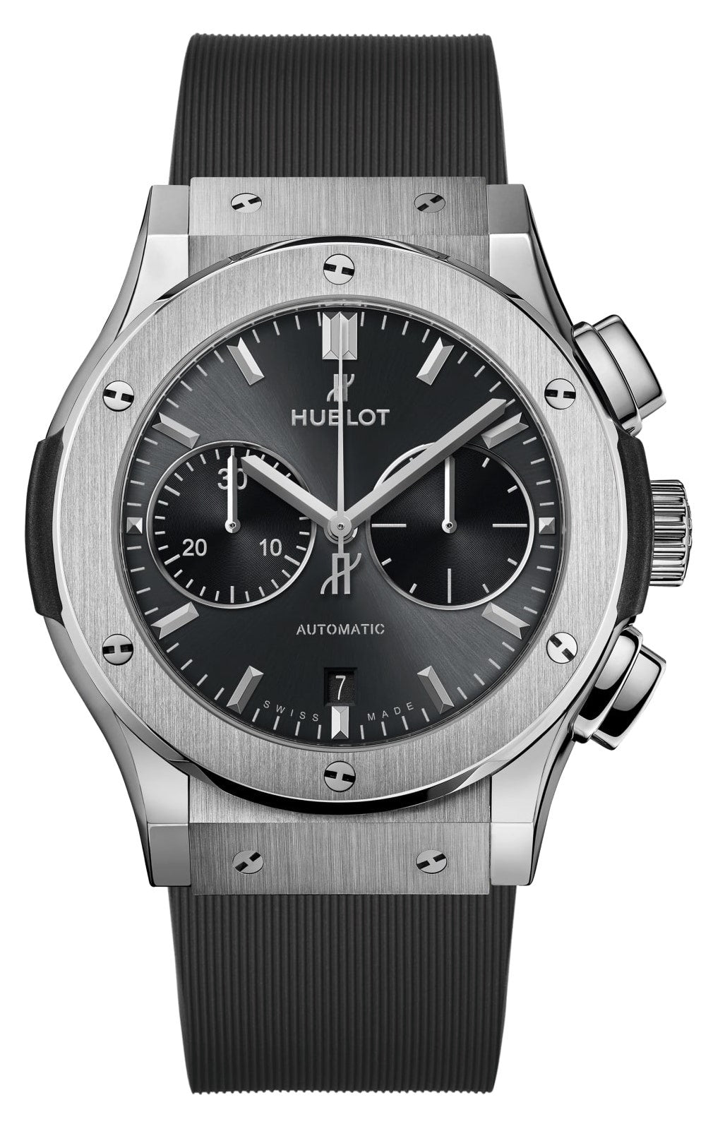 Hublot Classic Fusion Chronograph Titanium Crocodile Leather Men's Watch - Premium Luxury Product