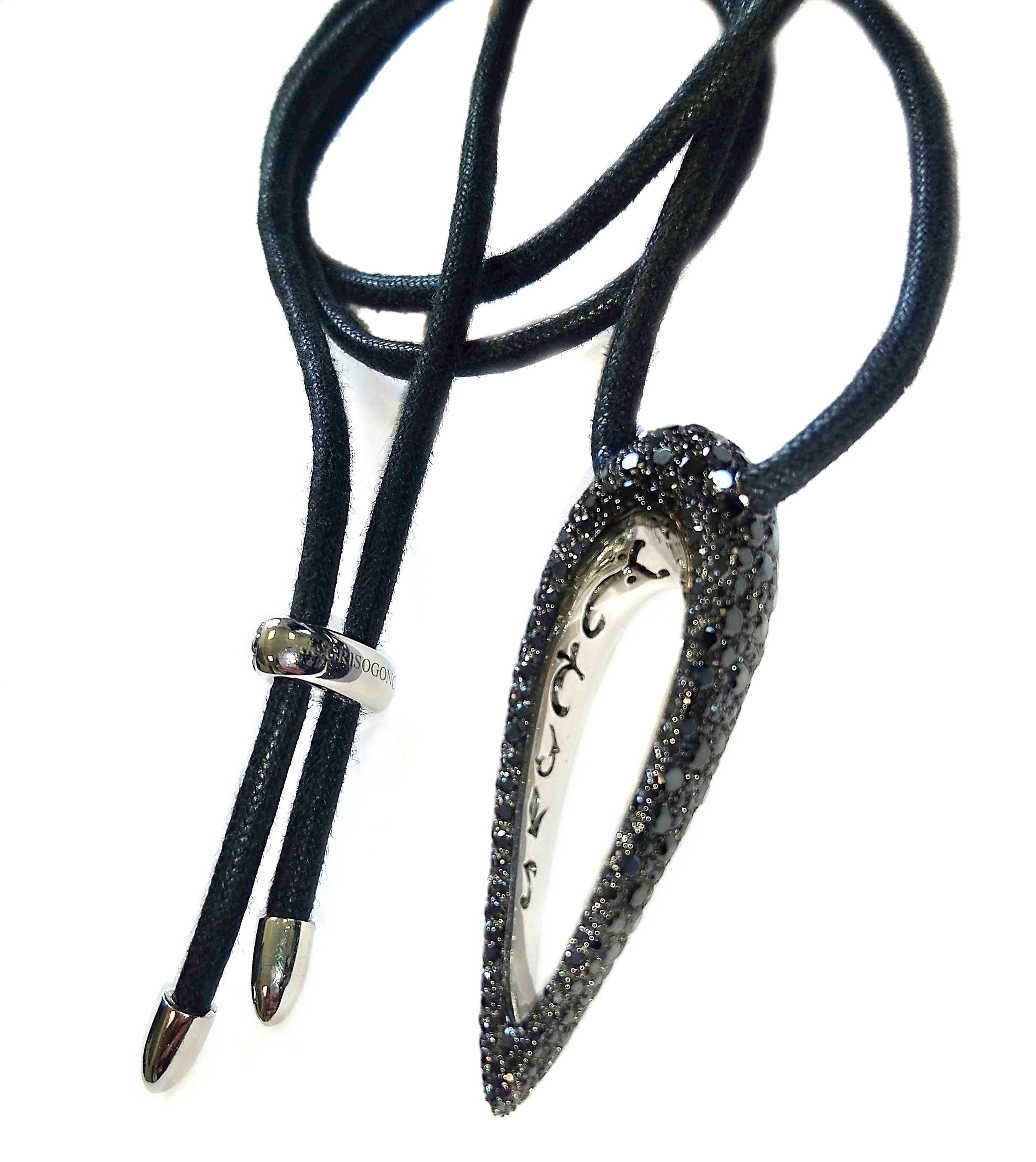 De Grisogono Polina Pendant With Blackened Gold And Diamonds - Premium Luxury Product