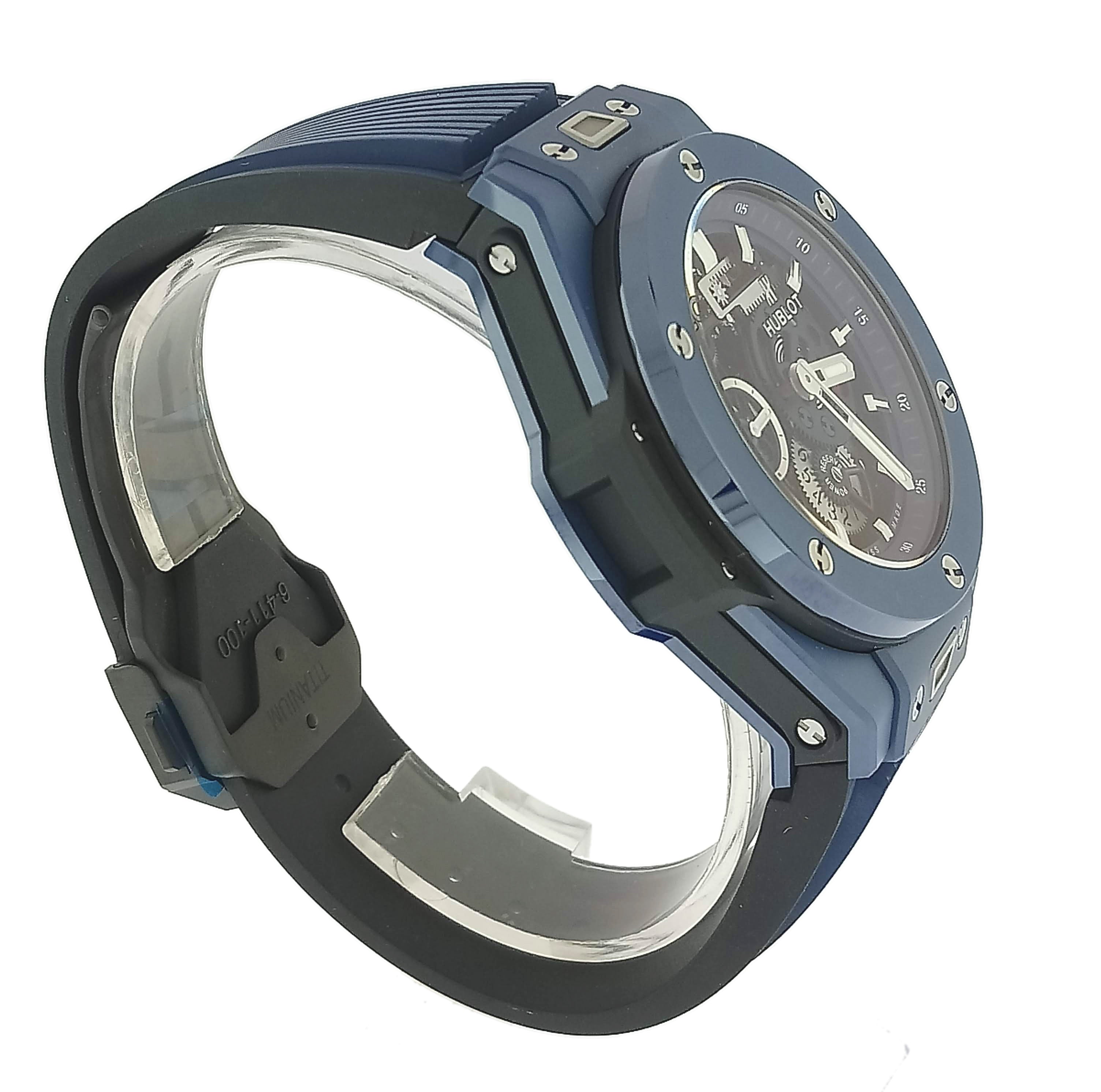 Hublot Big Bang Meca-10 Ceramic Blue Men's Watch