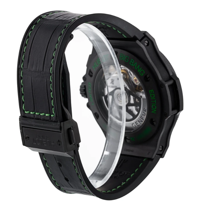 Hublot Big Bang All Black Green Ceramic Mens Watch