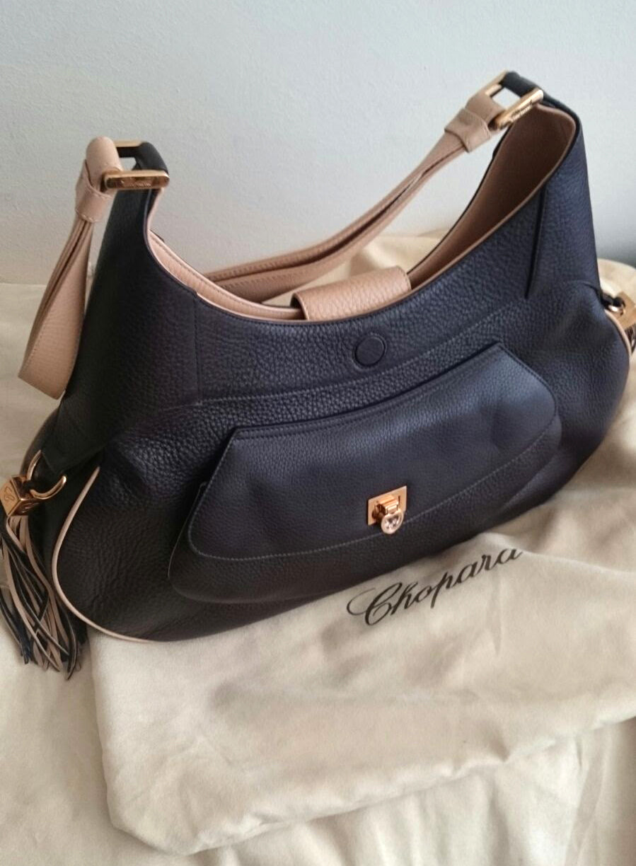 Chopard Madrid Brown / Camel Colored Calfskin Leather Bag - Premium Luxury Product