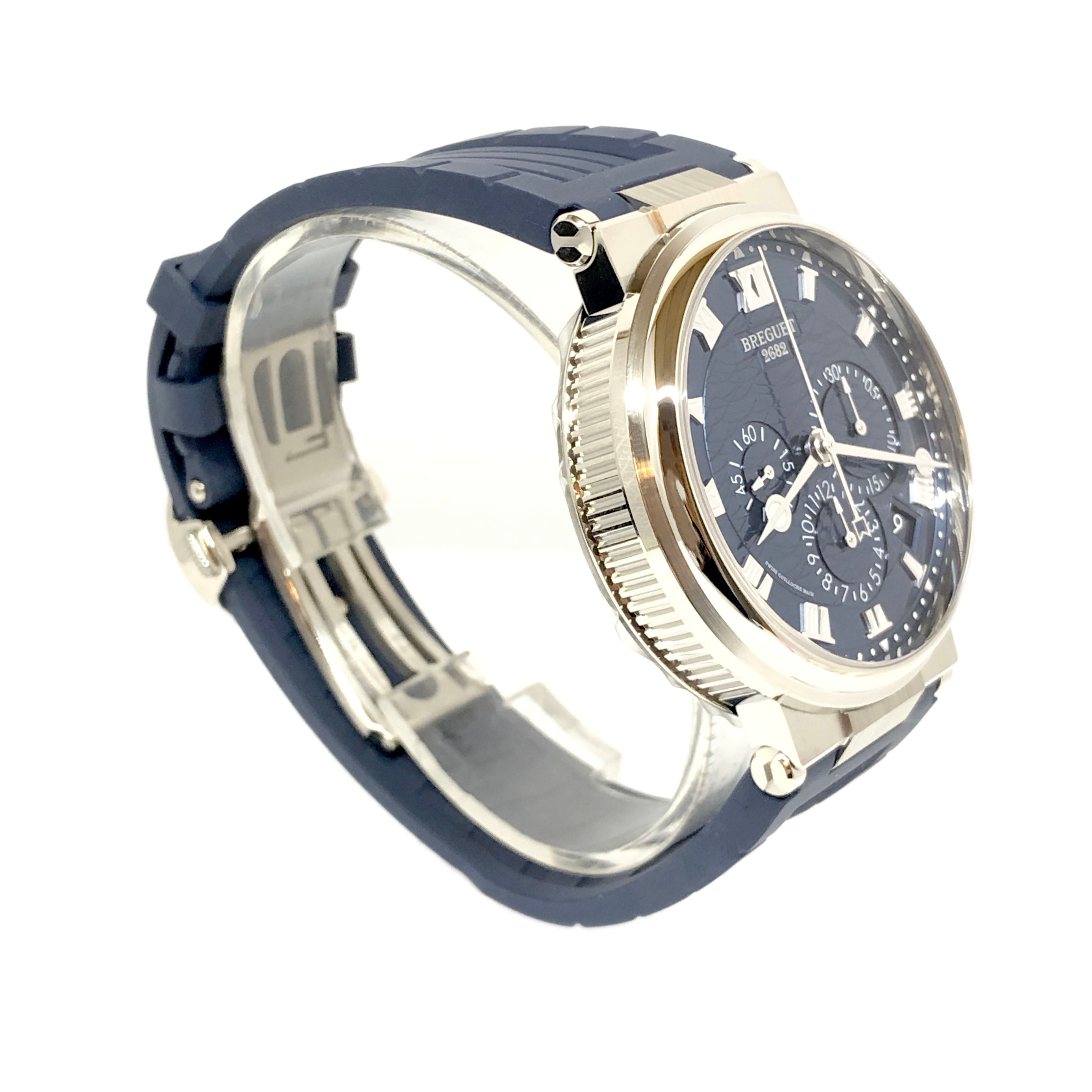 Breguet Marine 5527 Chronograph 18K White Gold Men's Watch