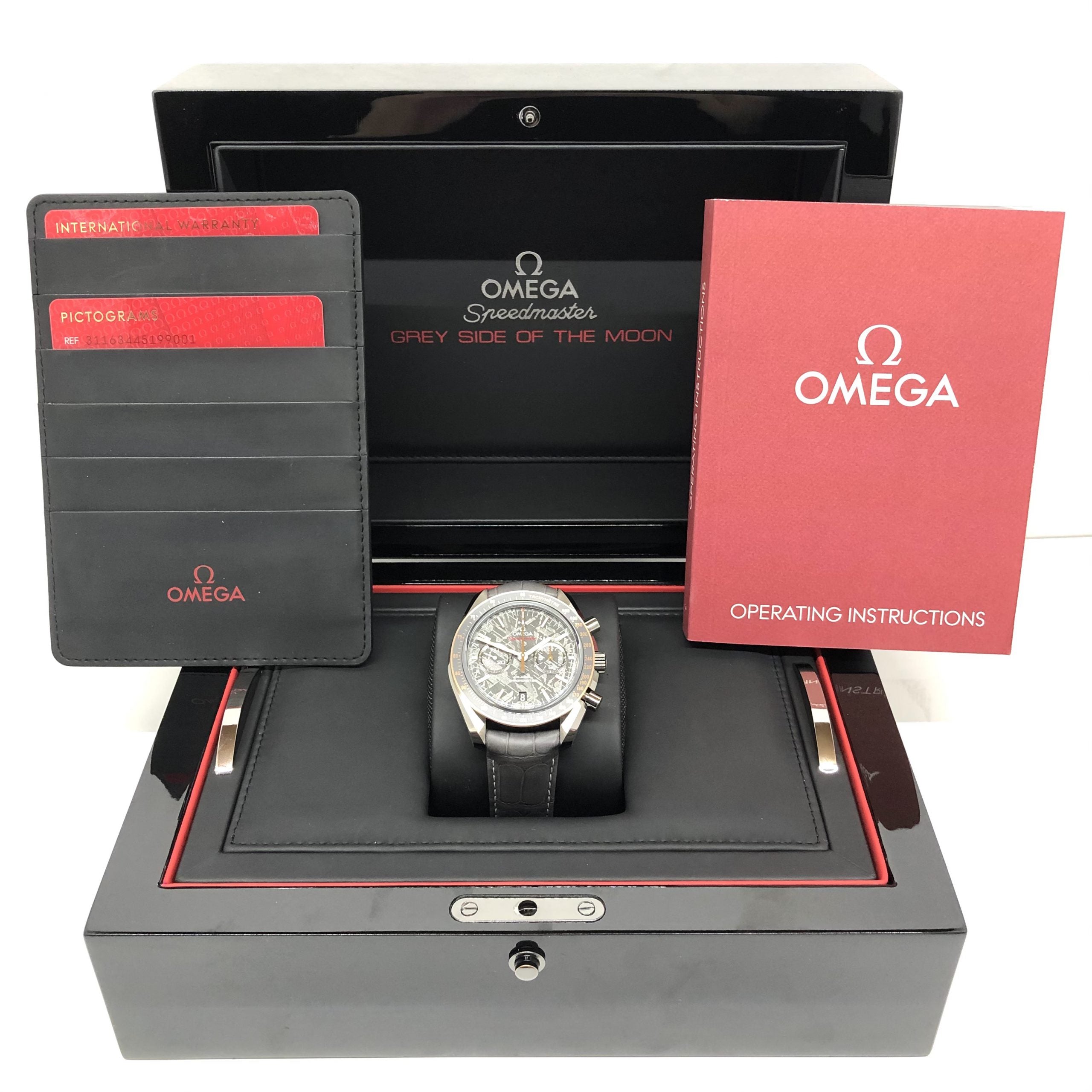 Omega Speedmaster Moonwatch Co-Axial “Meteorite” 18K Sedna™ Gold & Ceramic Men`s Watch - Premium Luxury Product