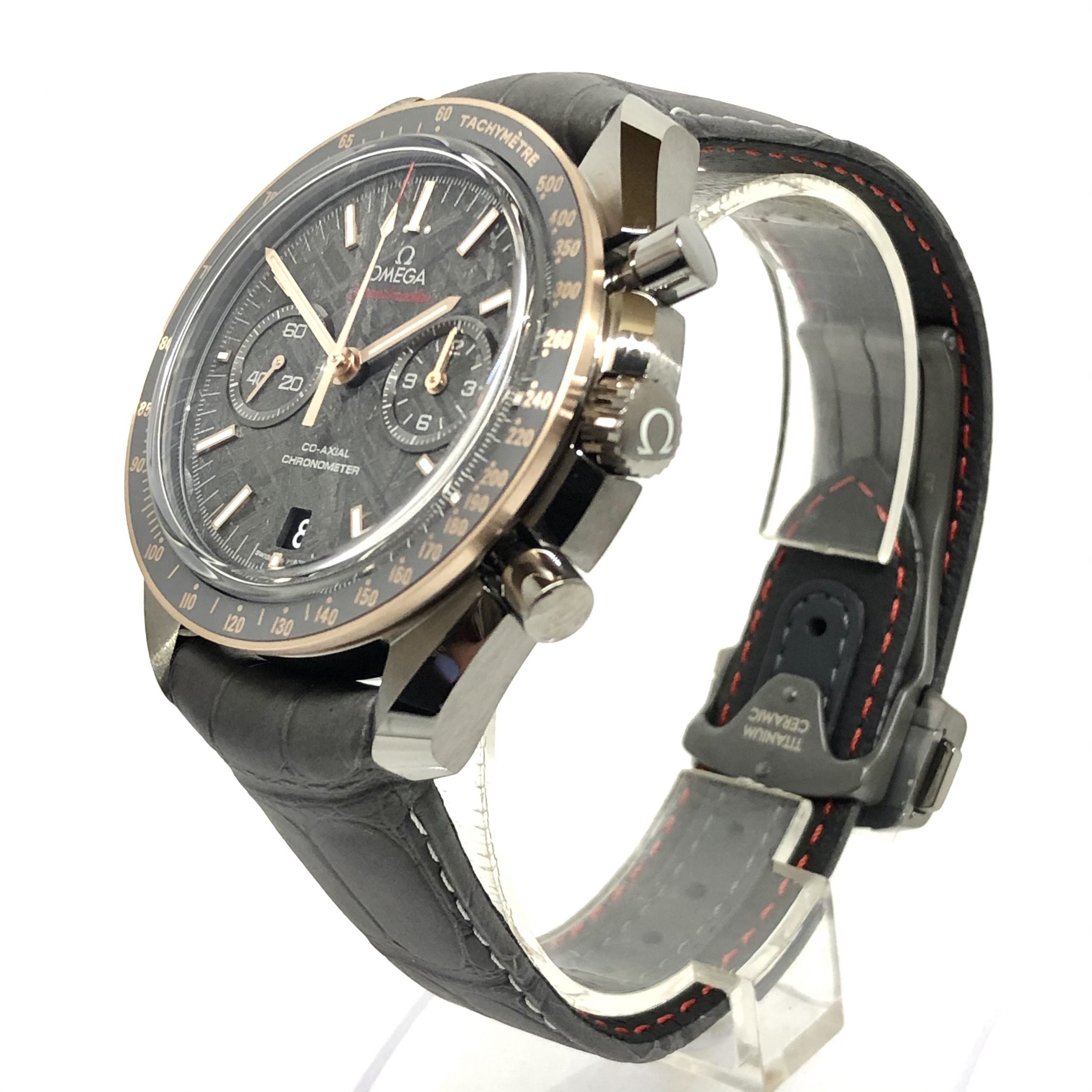 Omega Speedmaster Moonwatch Co-Axial “Meteorite” 18K Sedna™ Gold & Ceramic Men`s Watch