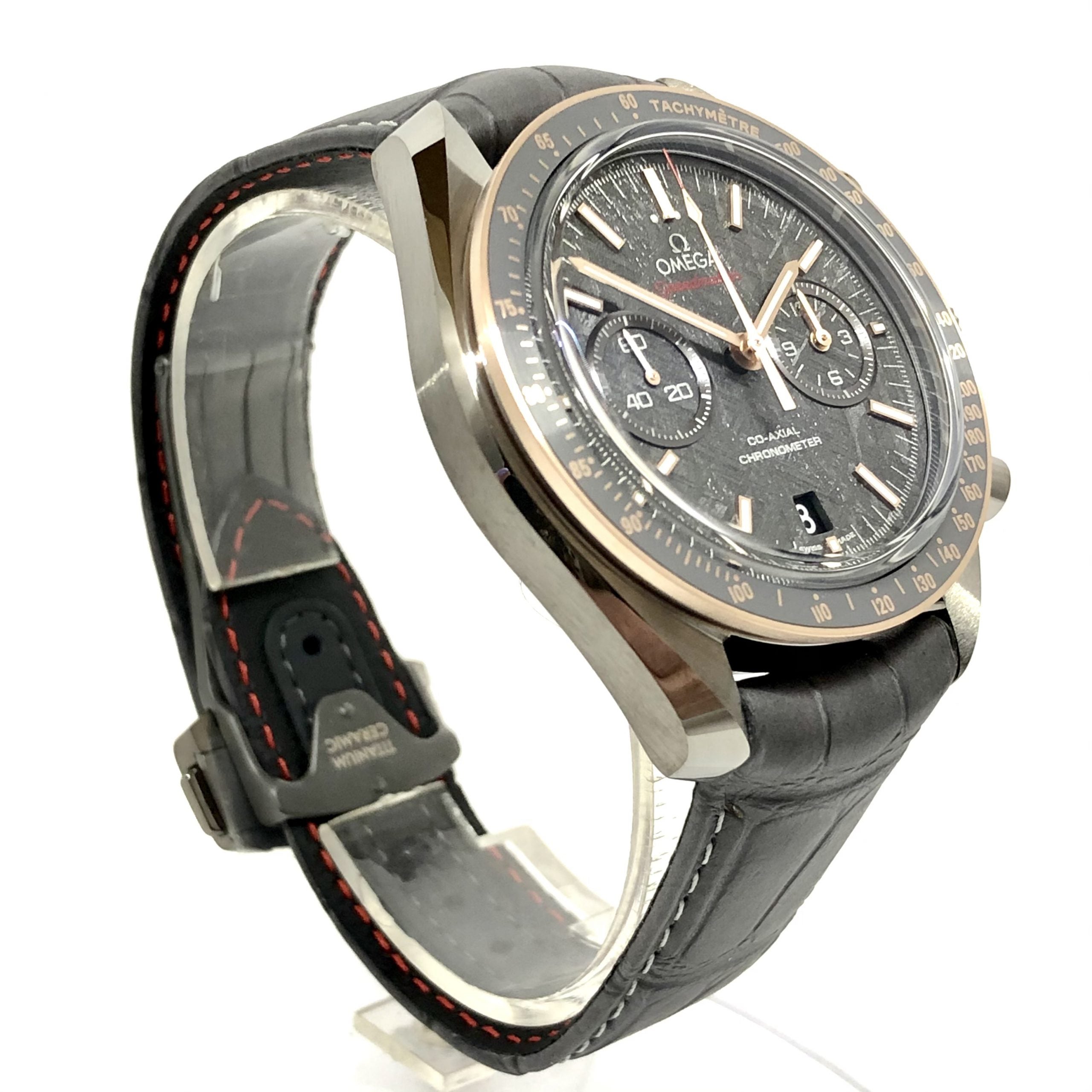 Omega Speedmaster Moonwatch Co-Axial “Meteorite” 18K Sedna™ Gold & Ceramic Men`s Watch