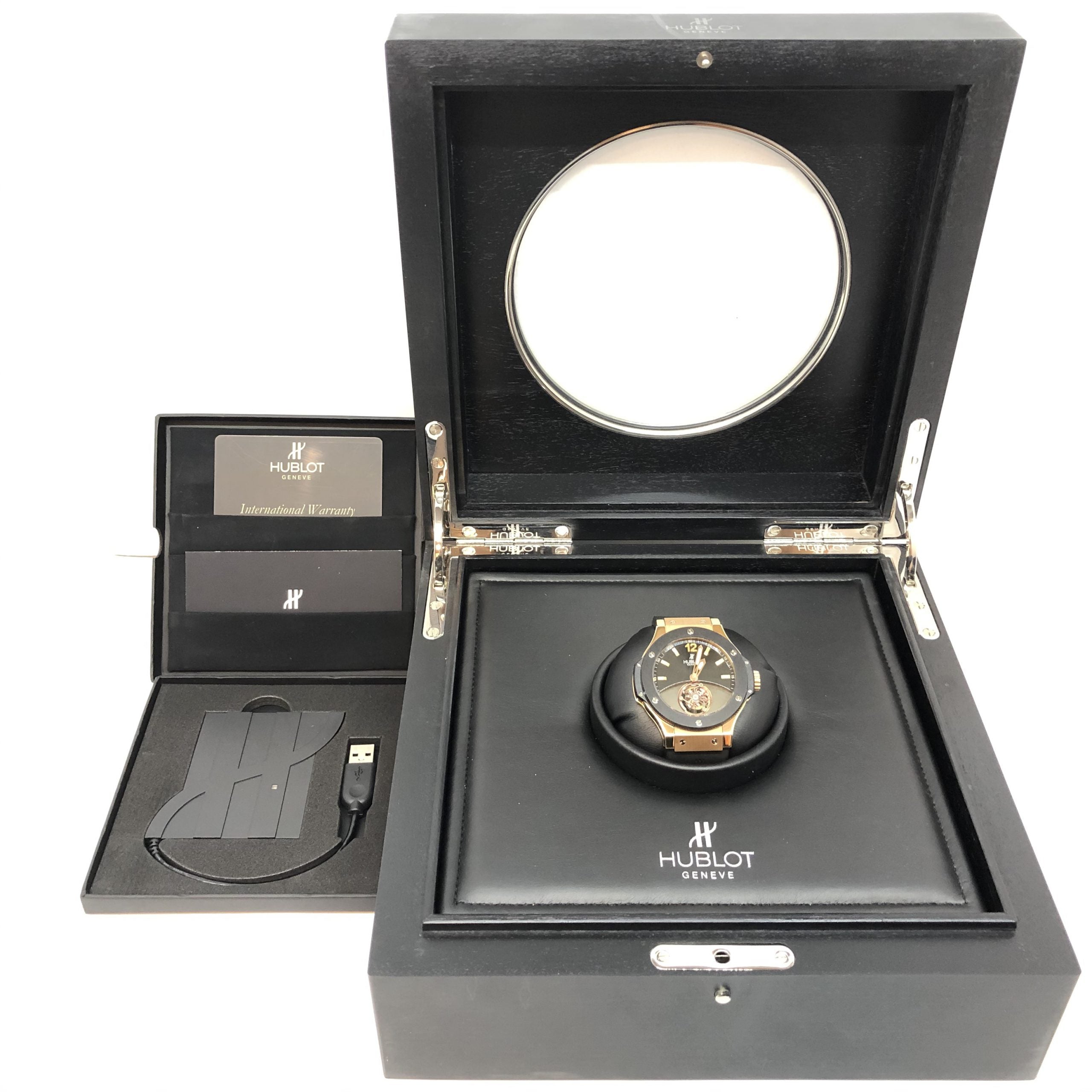 Hublot Big Bang Tourbillon Solo 18K Rose Gold & Ceramic Men’s Watch - Premium Luxury Product