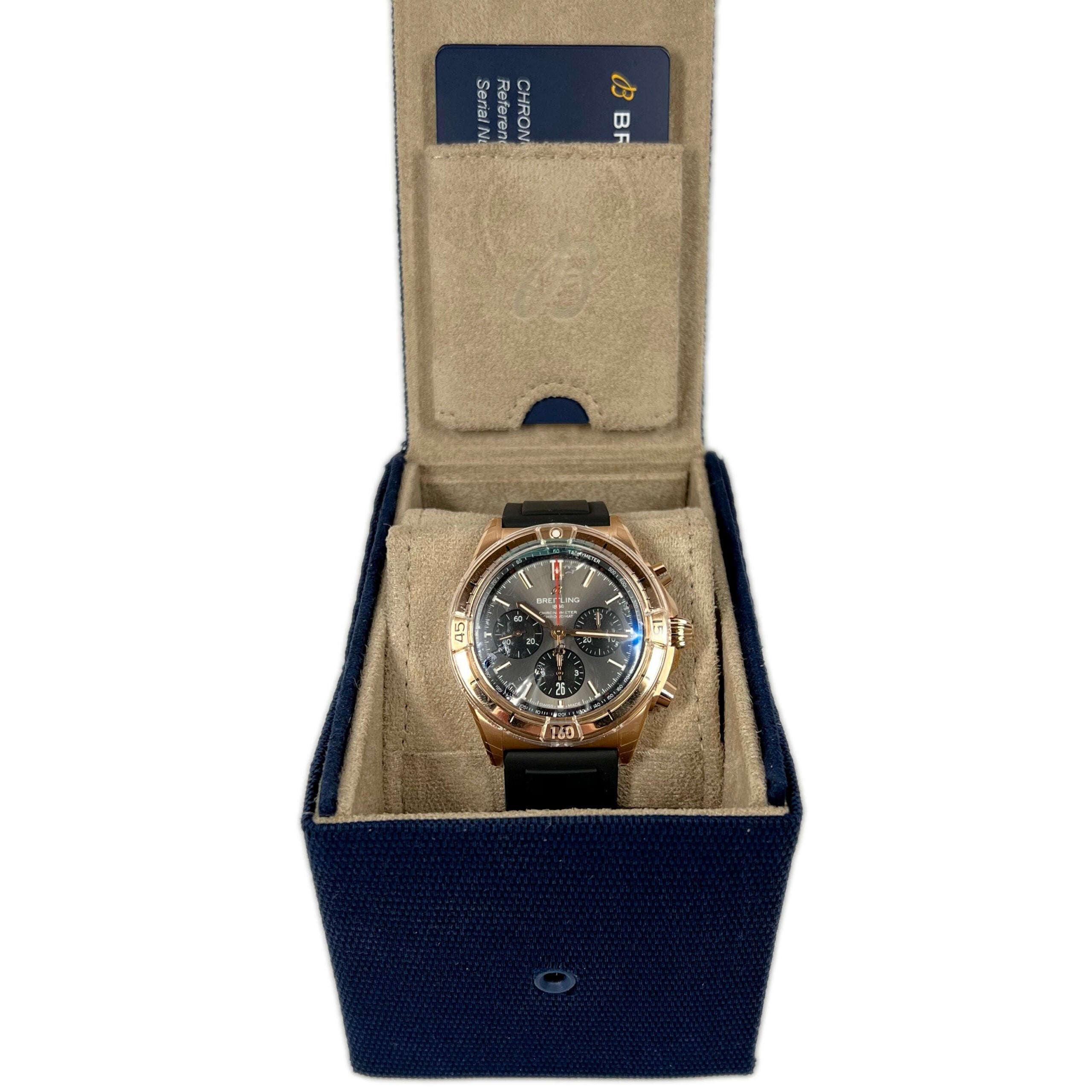 Breitling Chronomat B01 42 18K Red Gold Men's Watch - Premium Luxury Product