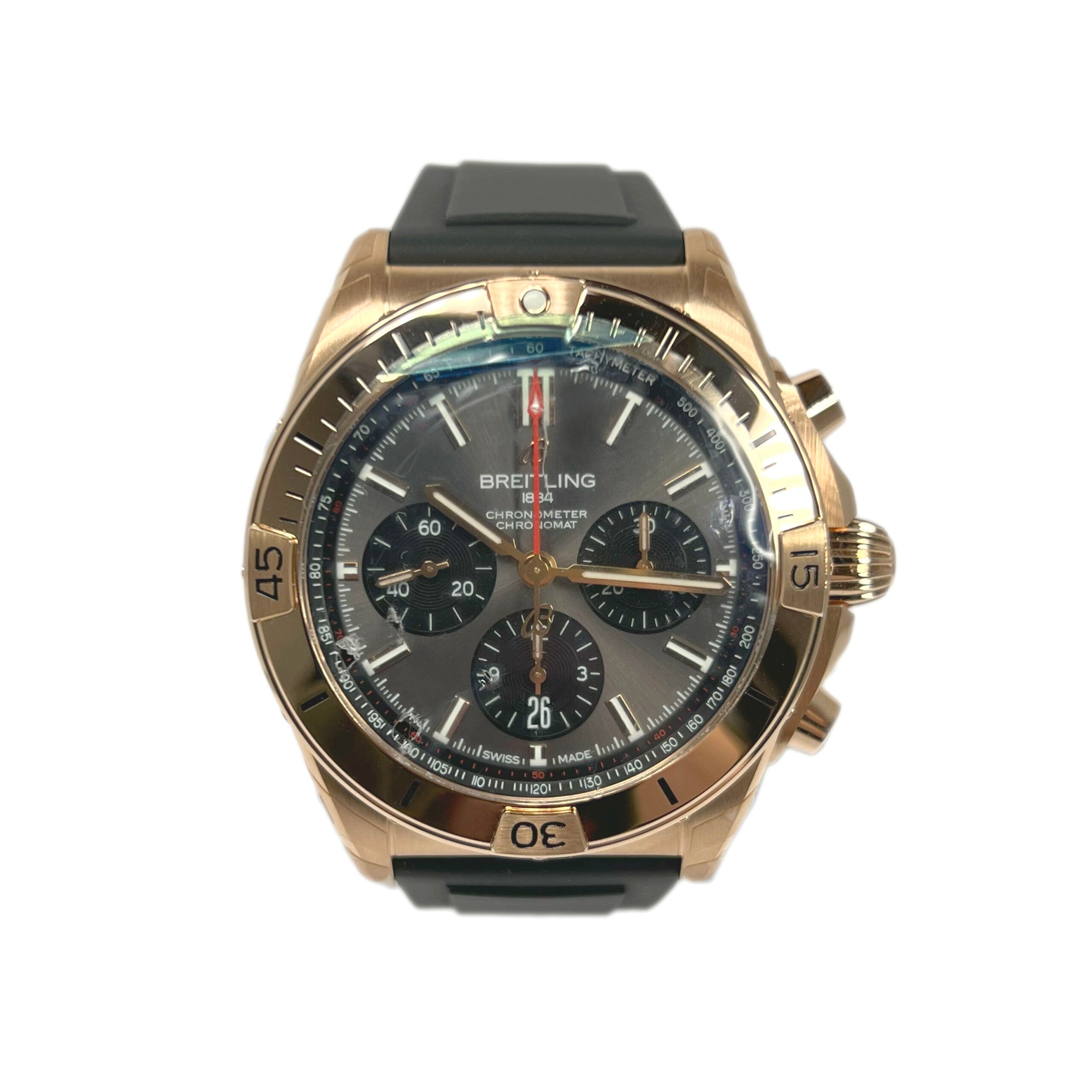 Breitling Chronomat B01 42 18K Red Gold Men's Watch