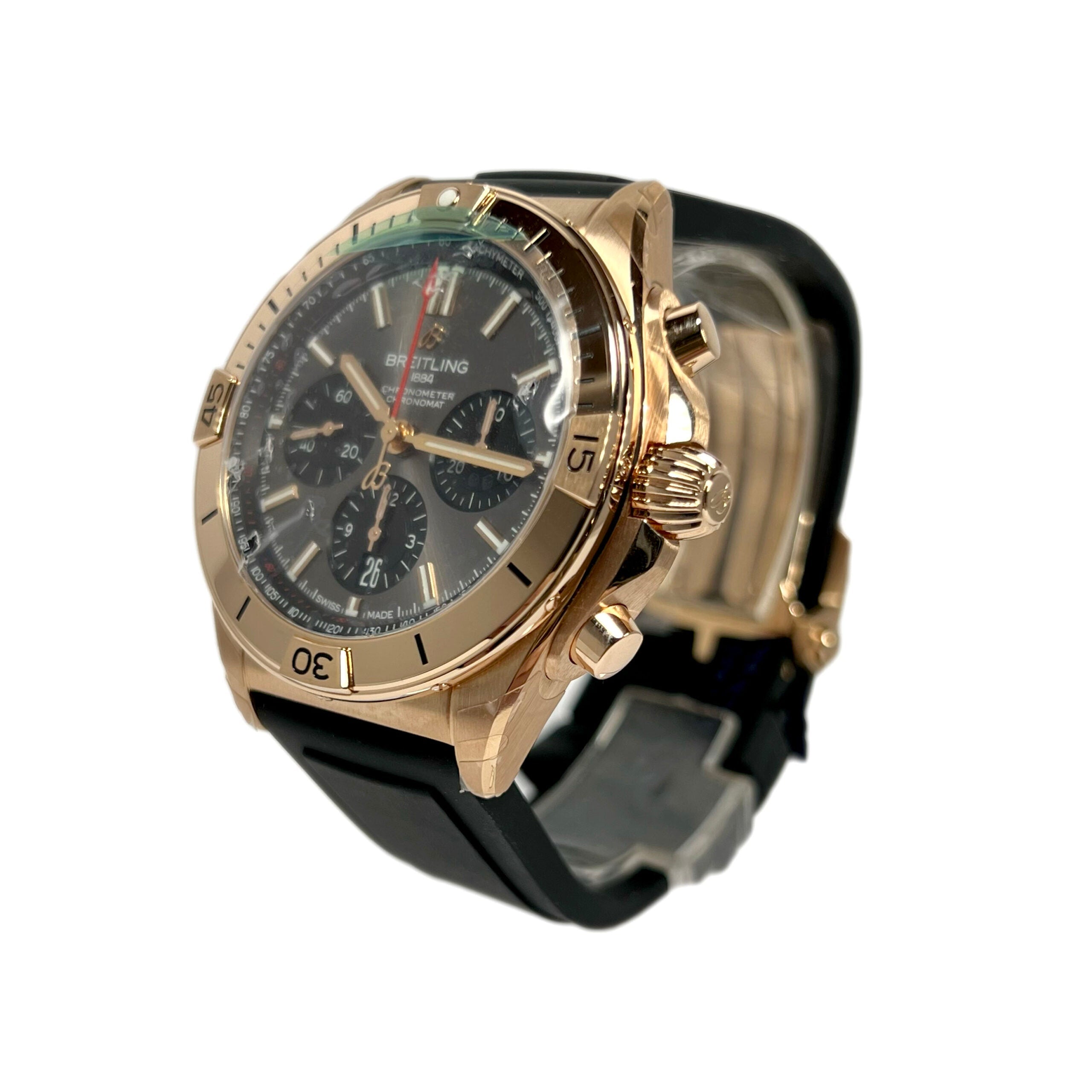 Breitling Chronomat B01 42 18K Red Gold Men's Watch