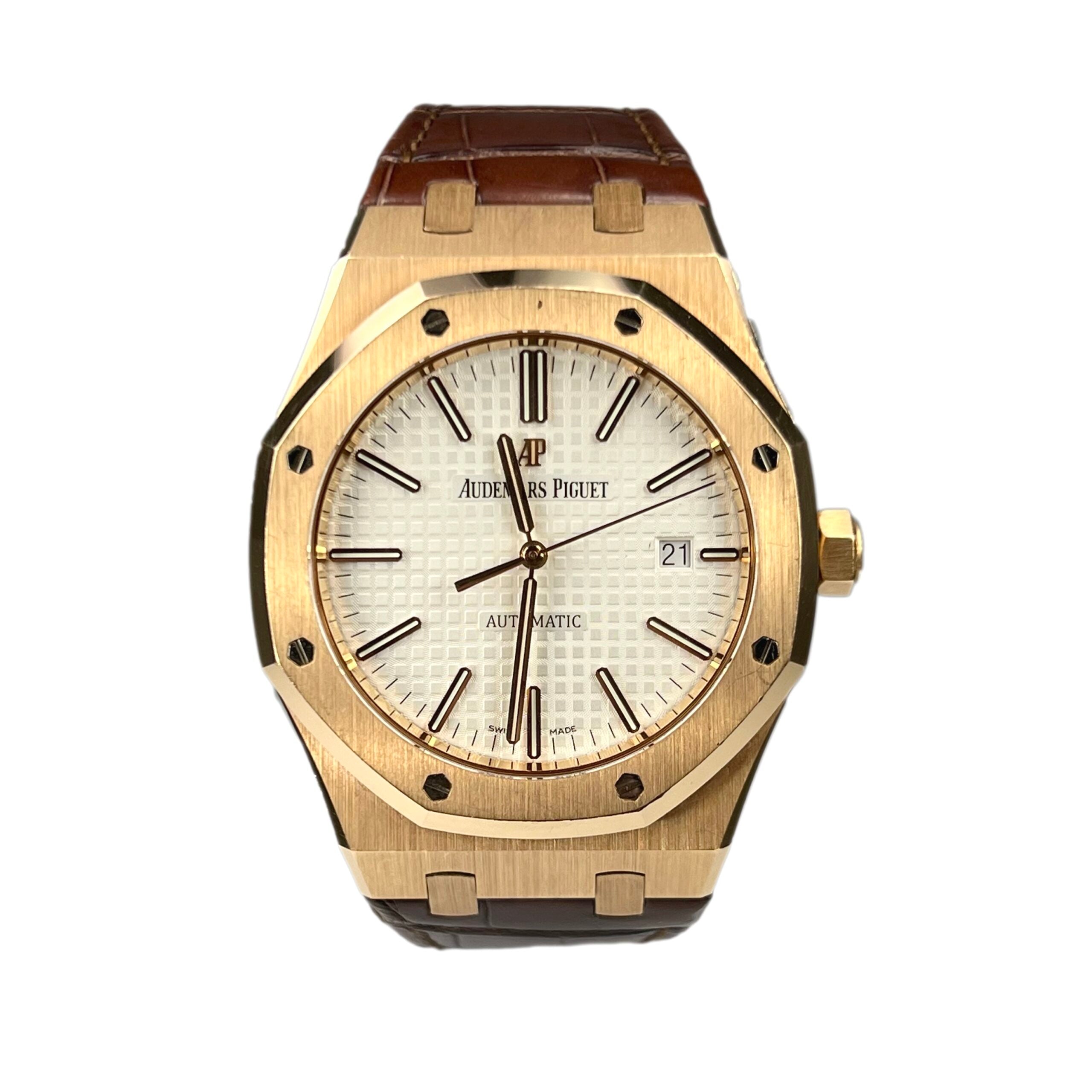 Audemars Piguet Royal Oak 18K Rose Gold Men's Watch - Premium Luxury Product