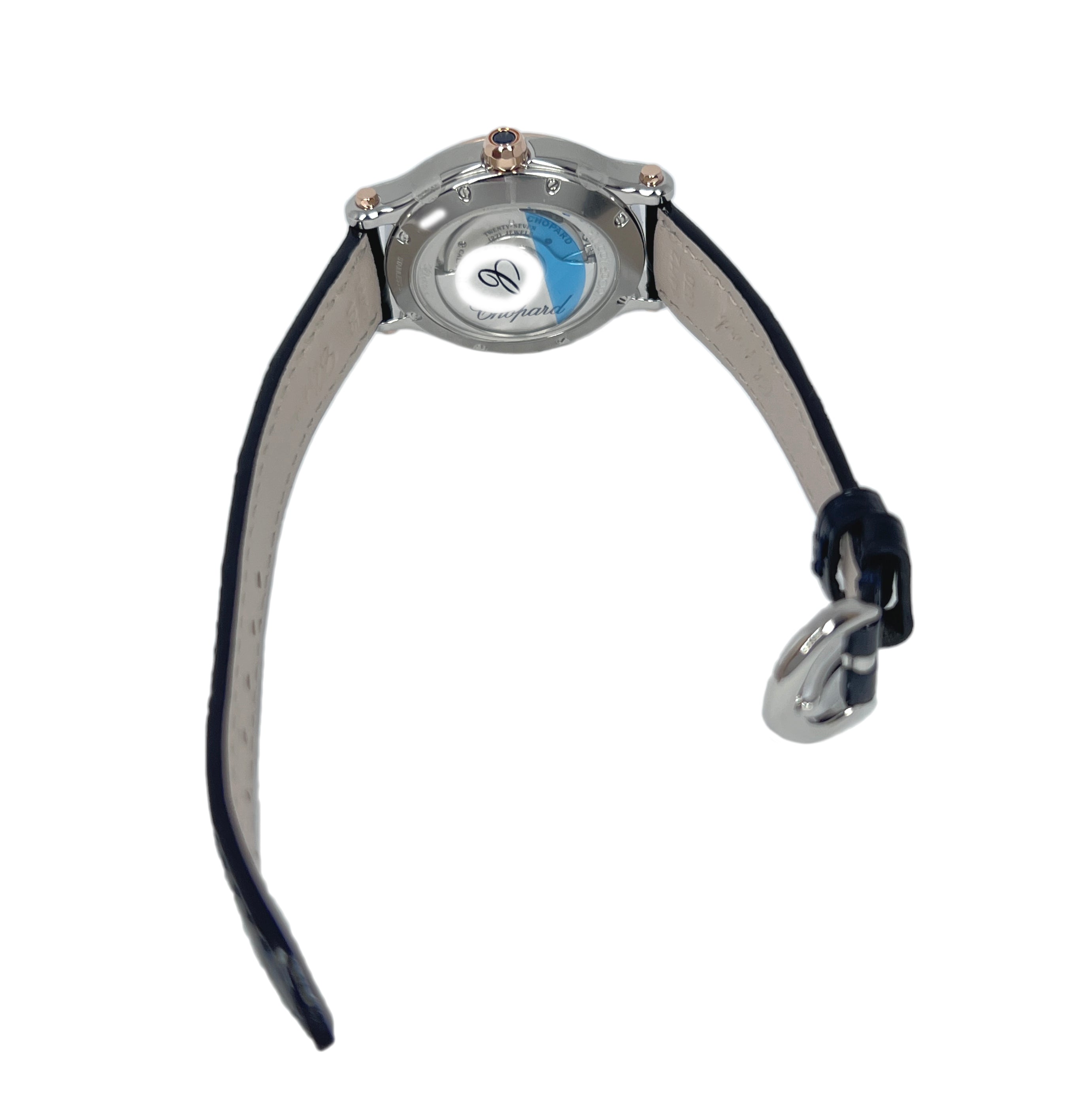 Chopard Happy Sport Oval Stainless Steel and Ethical Rose Gold & Diamonds Ladies Watch