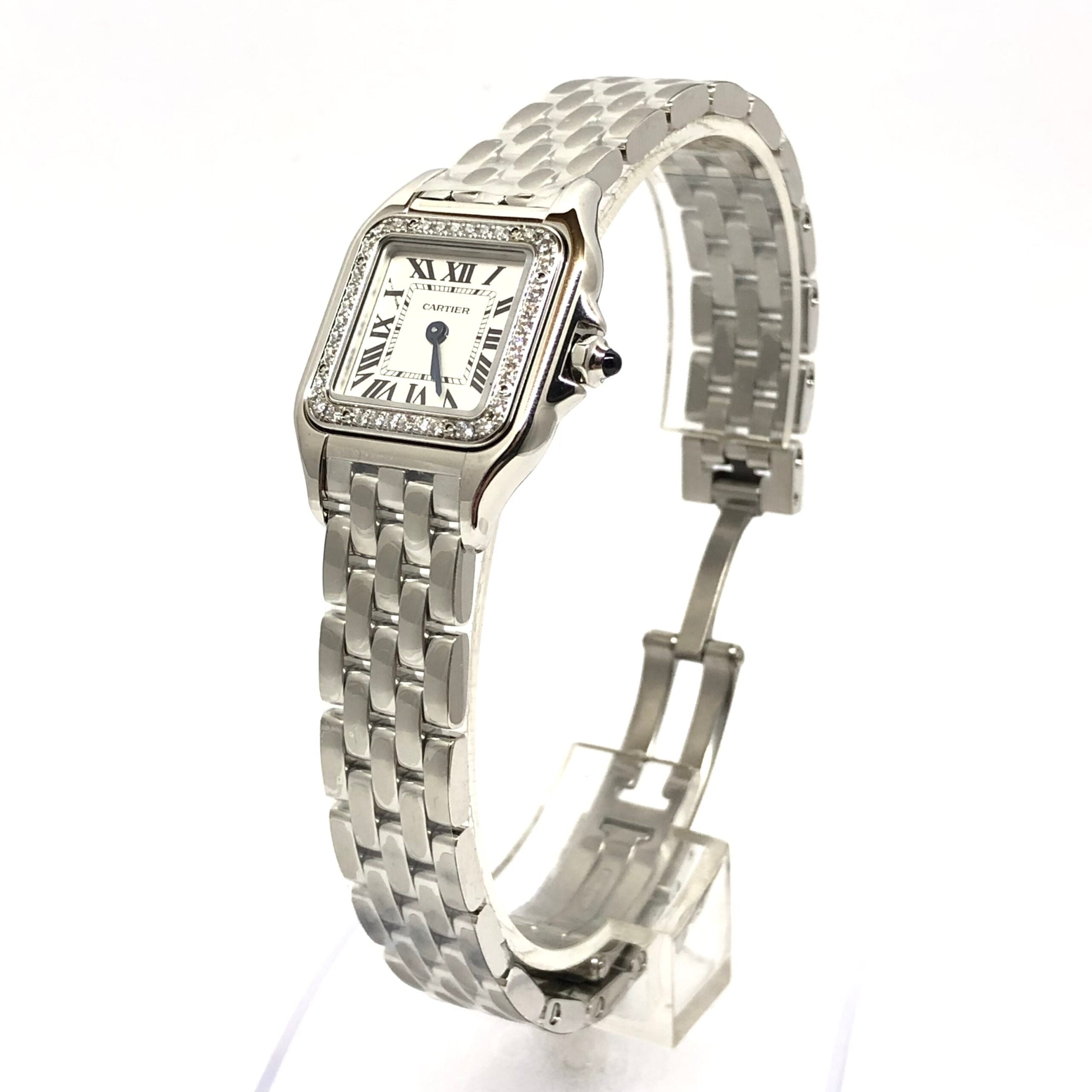 Cartier Panthère Stainless Steel & Diamonds Small Model Ladies Watch