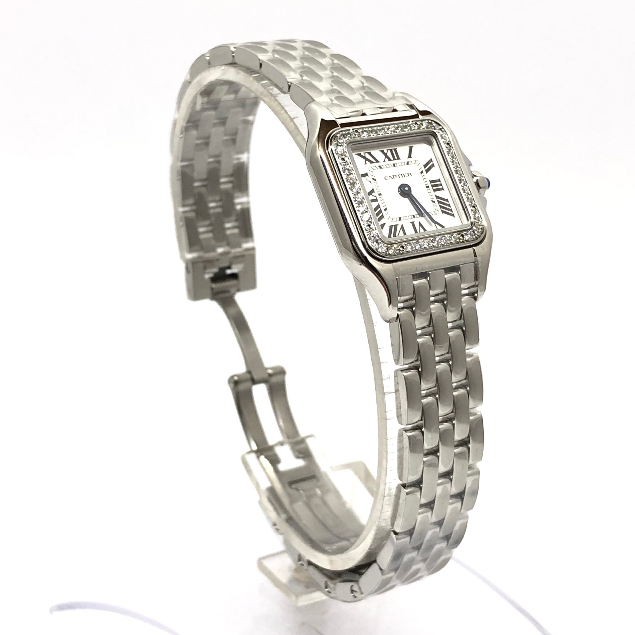 Cartier Panthère Stainless Steel & Diamonds Small Model Ladies Watch