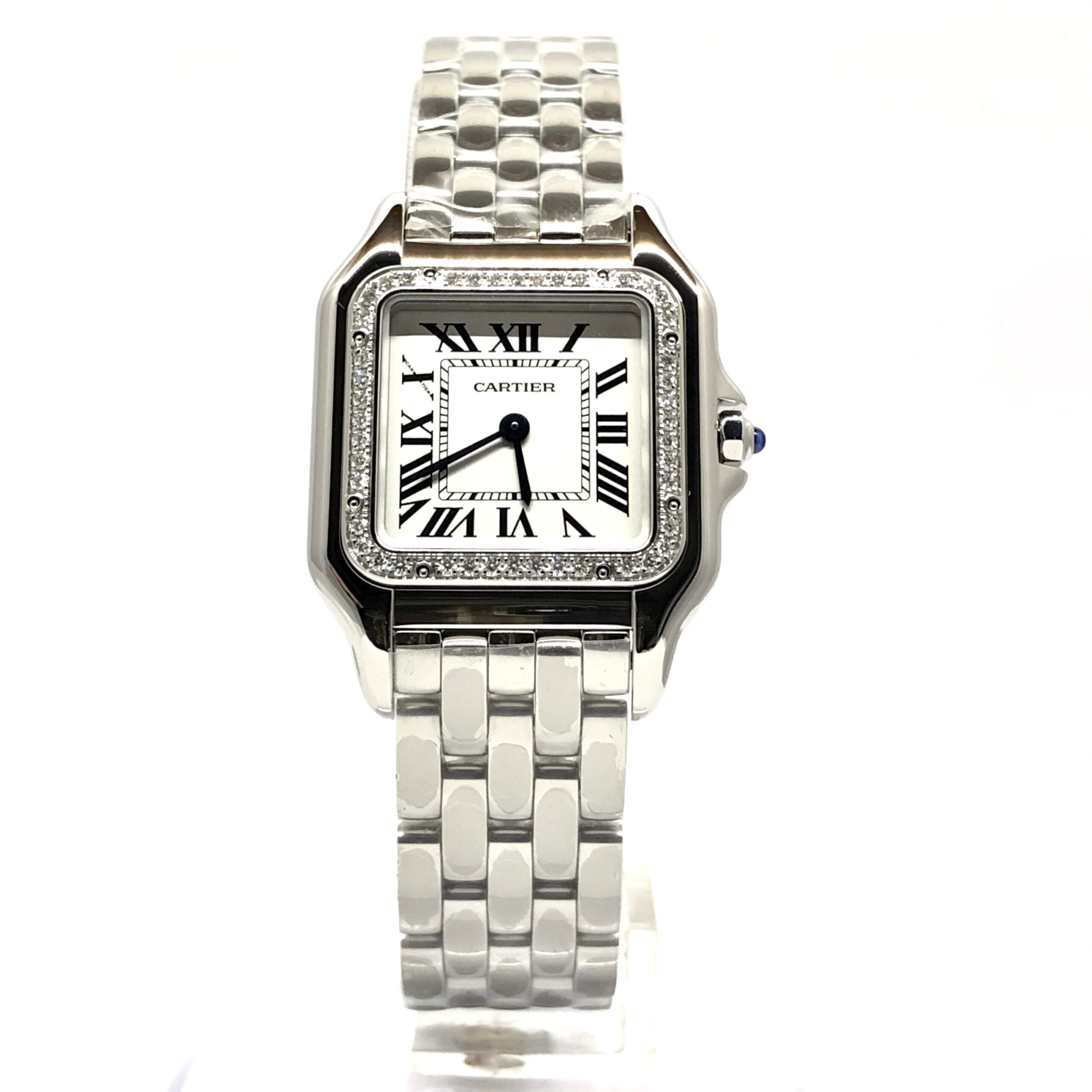 Cartier Panthère Stainless Steel & Diamonds Medium Model Ladies Watch