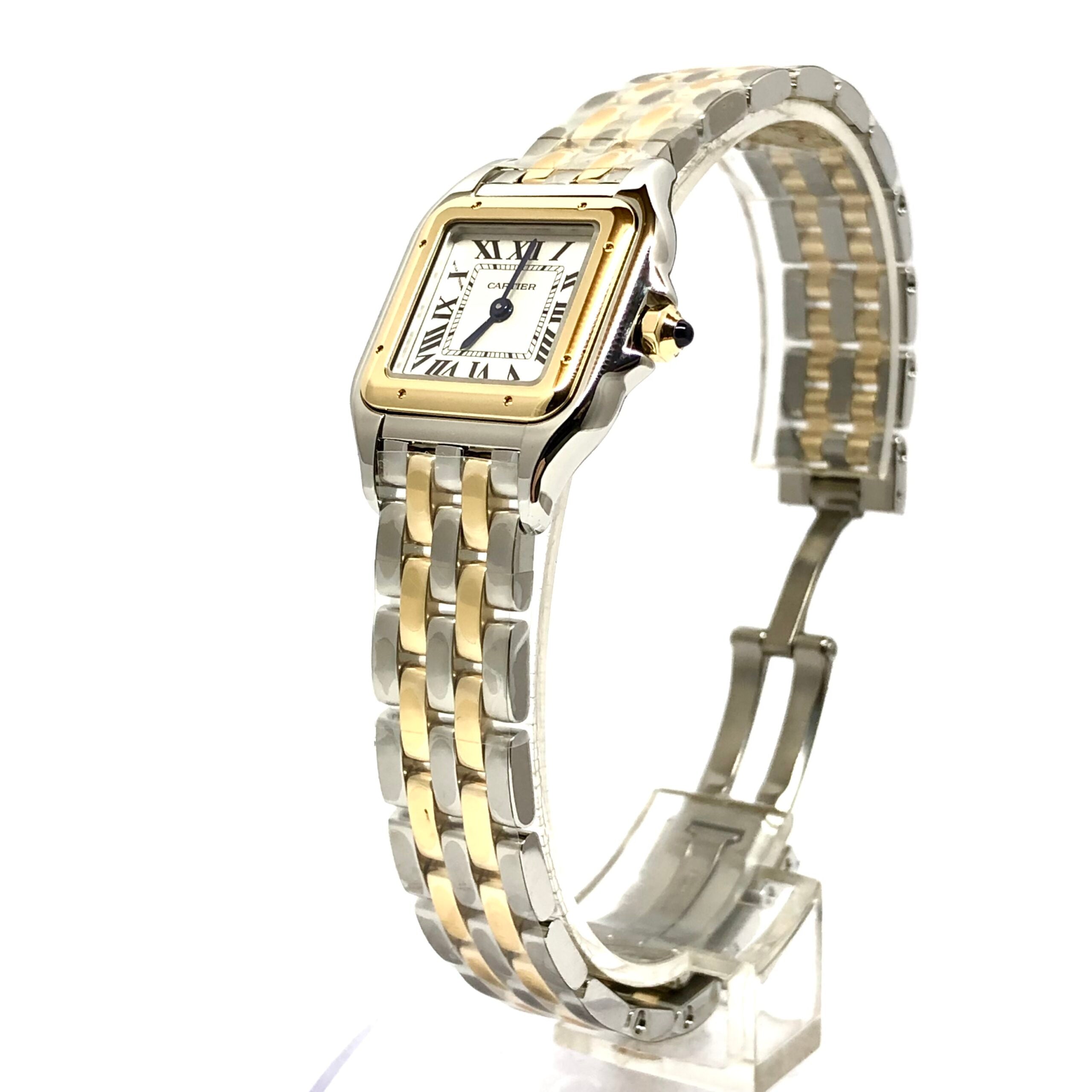 Cartier Panthère Stainless Steel & 18K Yellow Gold Small Model Ladies Watch