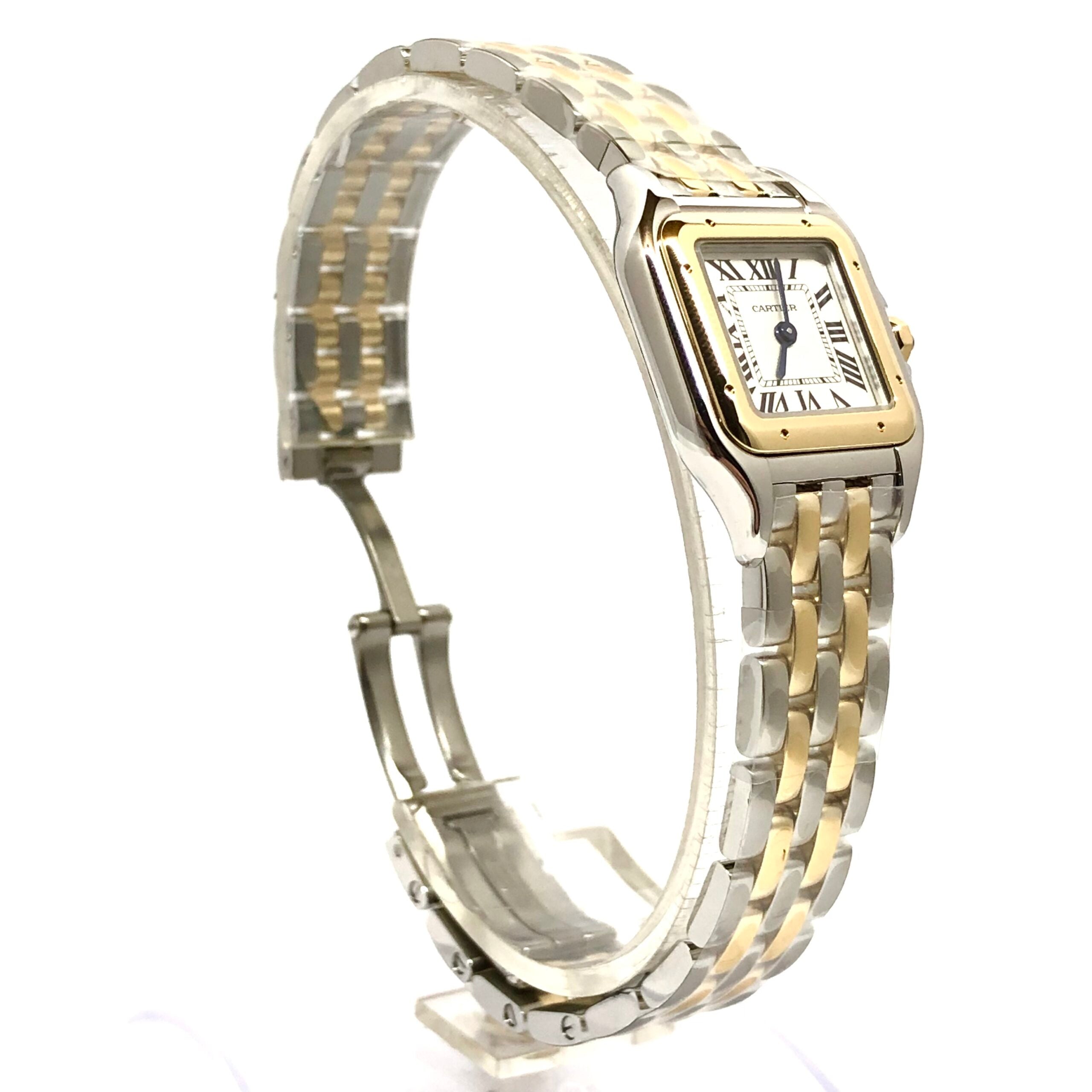 Cartier Panthère Stainless Steel & 18K Yellow Gold Small Model Ladies Watch