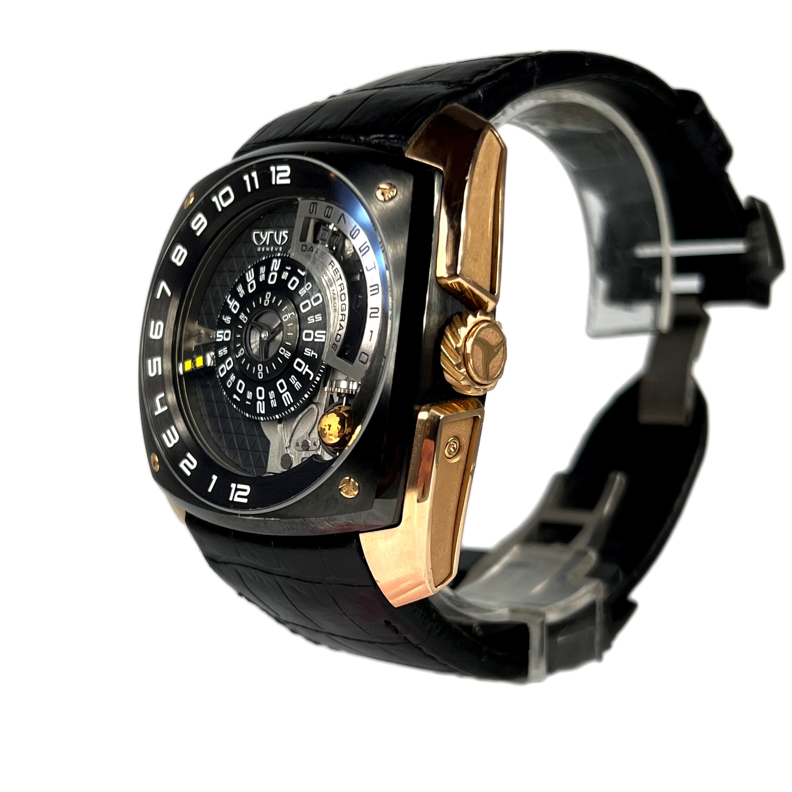 Cyrus Klepcys Moon 18K Red Gold & Black DLC Titanium Men's Watch