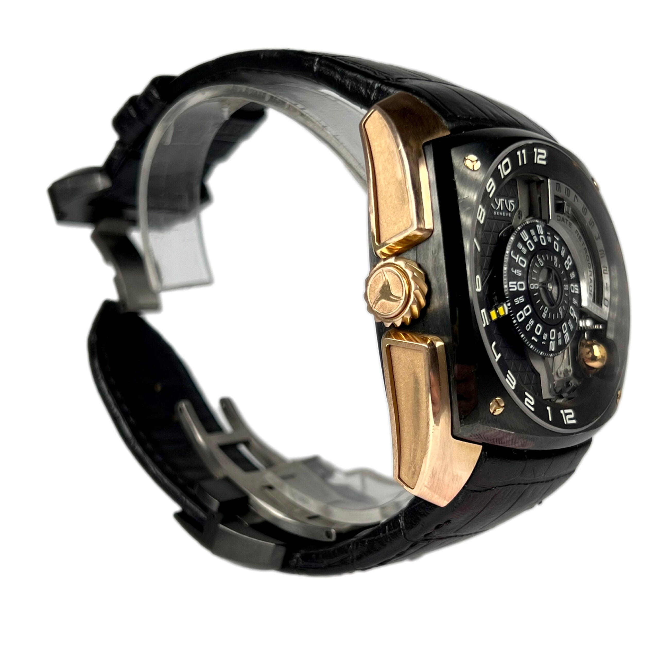 Cyrus Klepcys Moon 18K Red Gold & Black DLC Titanium Men's Watch