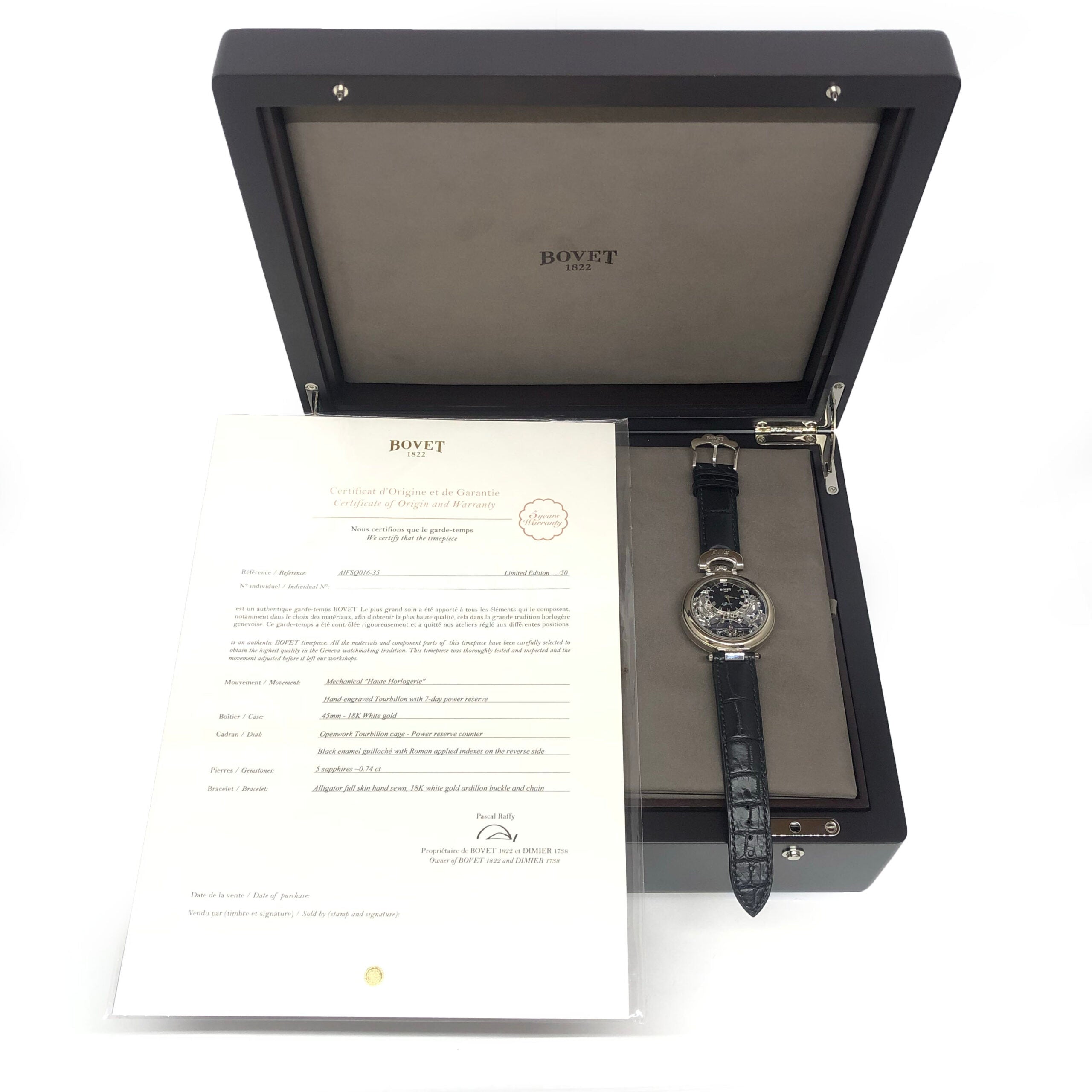 Bovet Fleurier Amadeo 7-day Skeleton Tourbillon White Gold - Premium Luxury Product