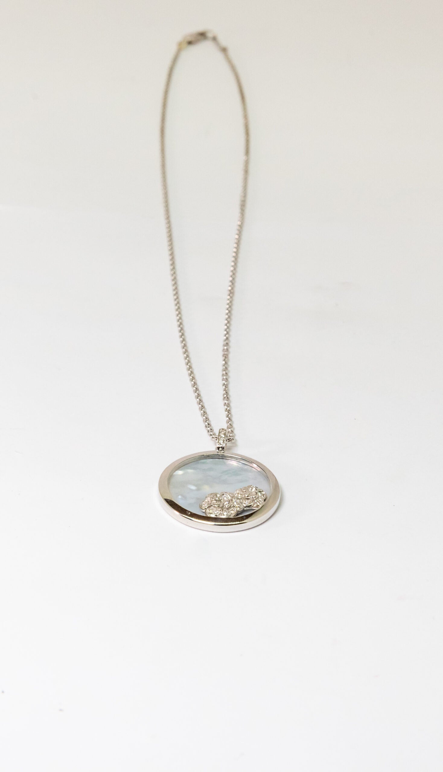 Carrera Y Carrera Baile Garden 18K White Gold & Diamonds Pendant