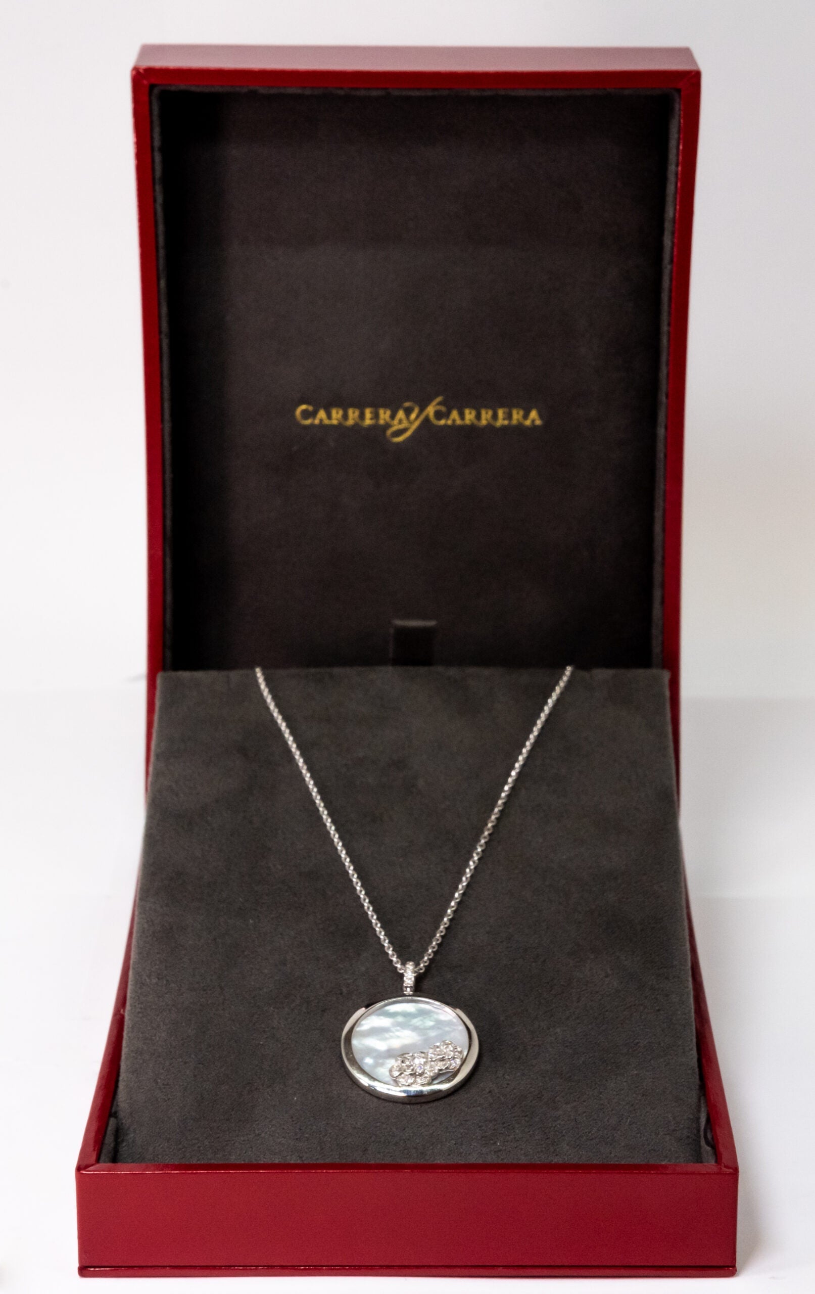 Carrera Y Carrera Baile Garden 18K White Gold & Diamonds Pendant - Premium Luxury Product