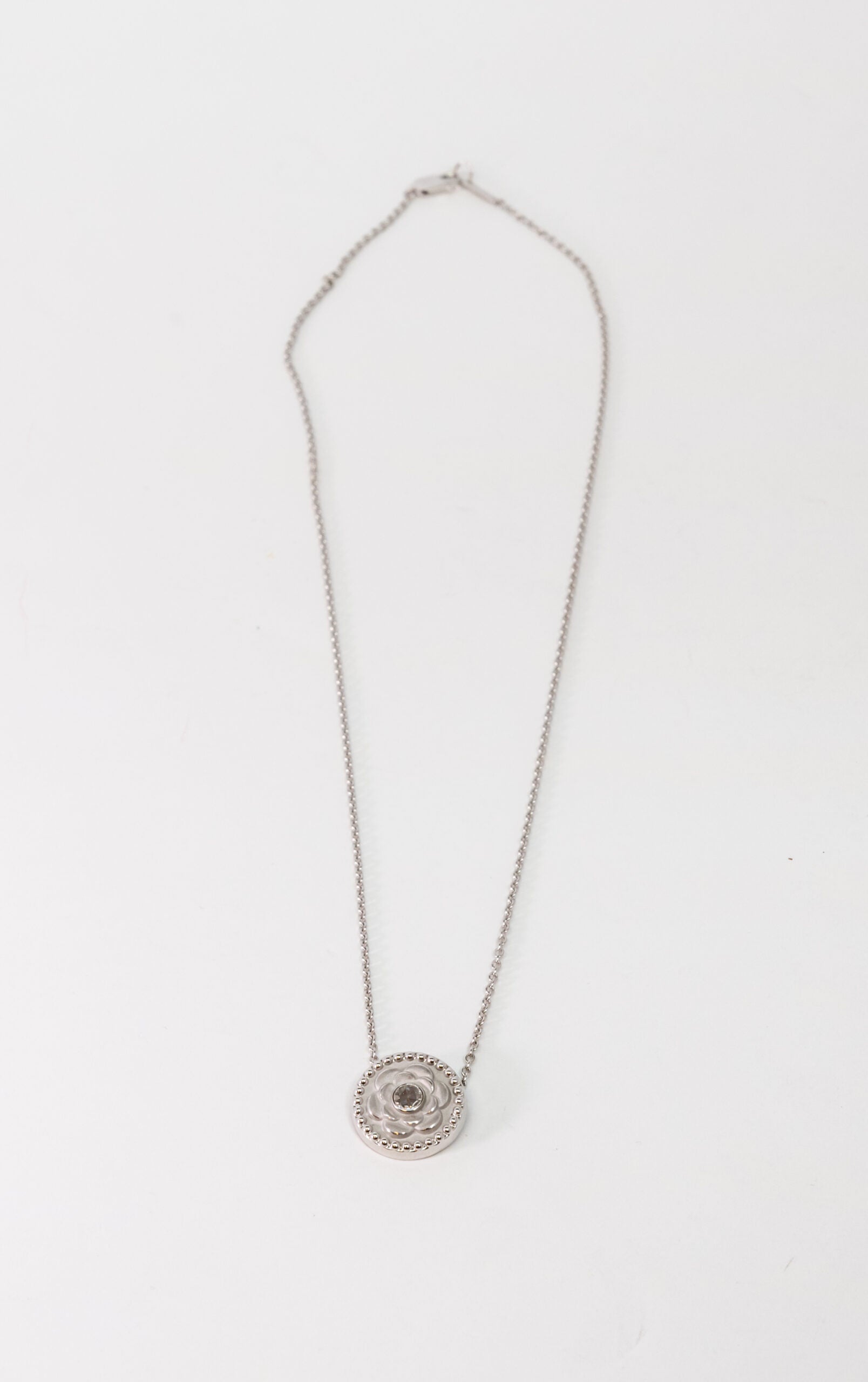 Carrera Y Carrera Mosaico 18K White Gold & Diamonds Pendant