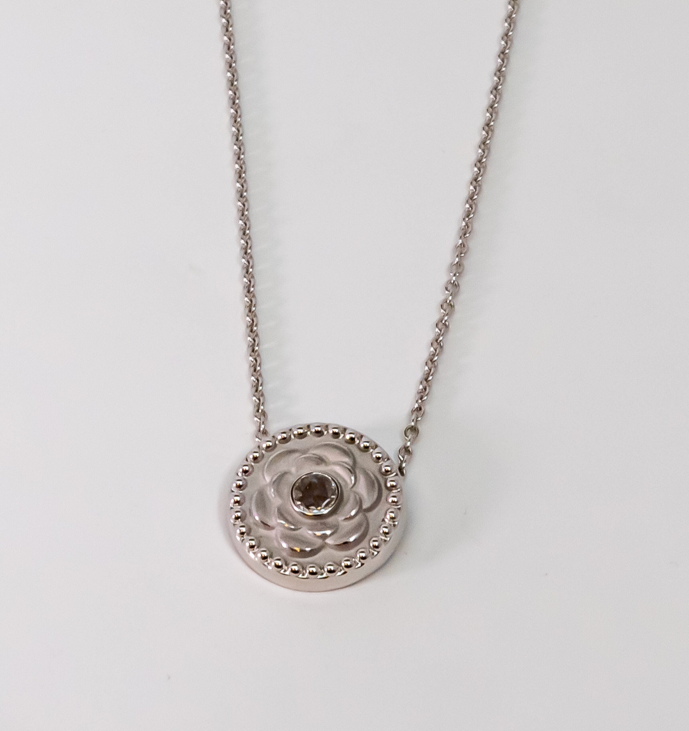 Carrera Y Carrera Mosaico 18K White Gold & Diamonds Pendant - Premium Luxury Product