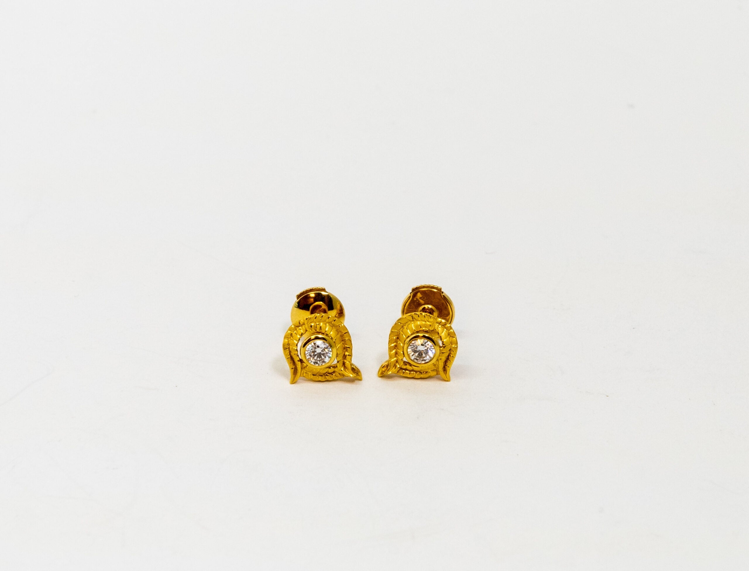Carrera Y Carrera Garzas 18K Yellow Gold and Diamond Earring - Premium Luxury Product