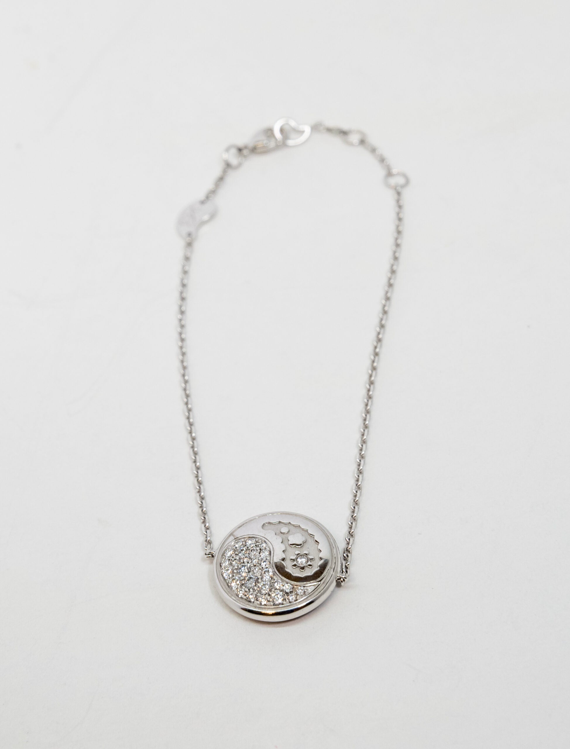 Carrera Y Carrera Aqua Reversible 18K White Gold & Diamonds Bracelet