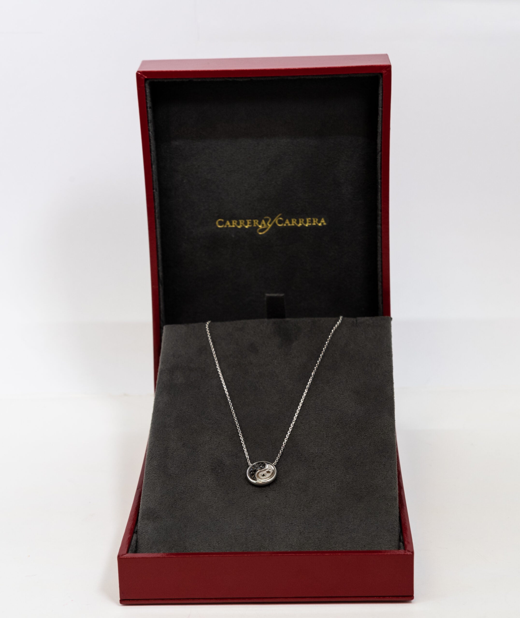 Carrera Y Carrera Aqua Reversible XS 18K White Gold & Diamonds Pendant - Premium Luxury Product