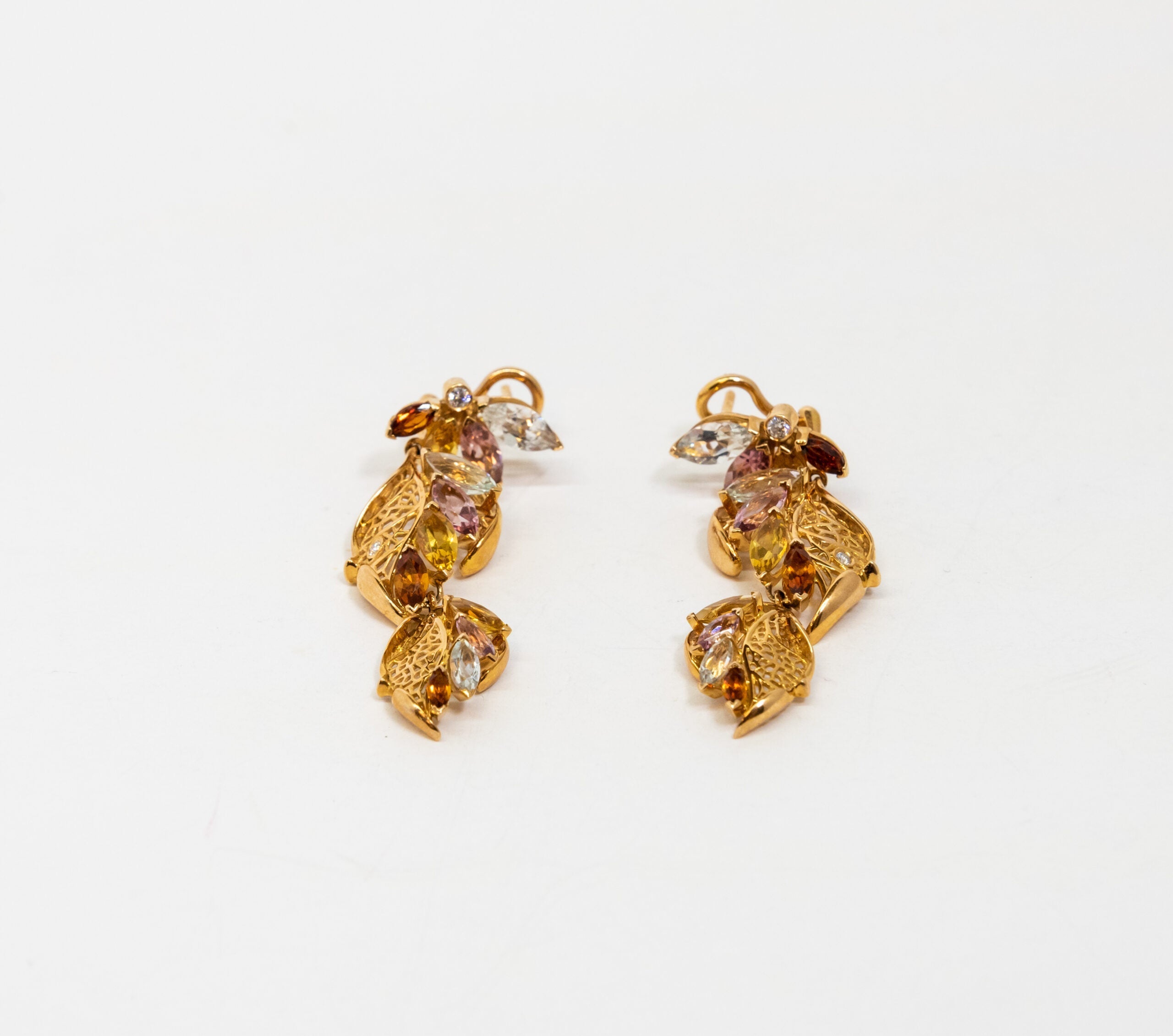 Carrera Y Carrera Emperatriz Maxi 18K Yellow Gold & Sapphires Earring - Premium Luxury Product