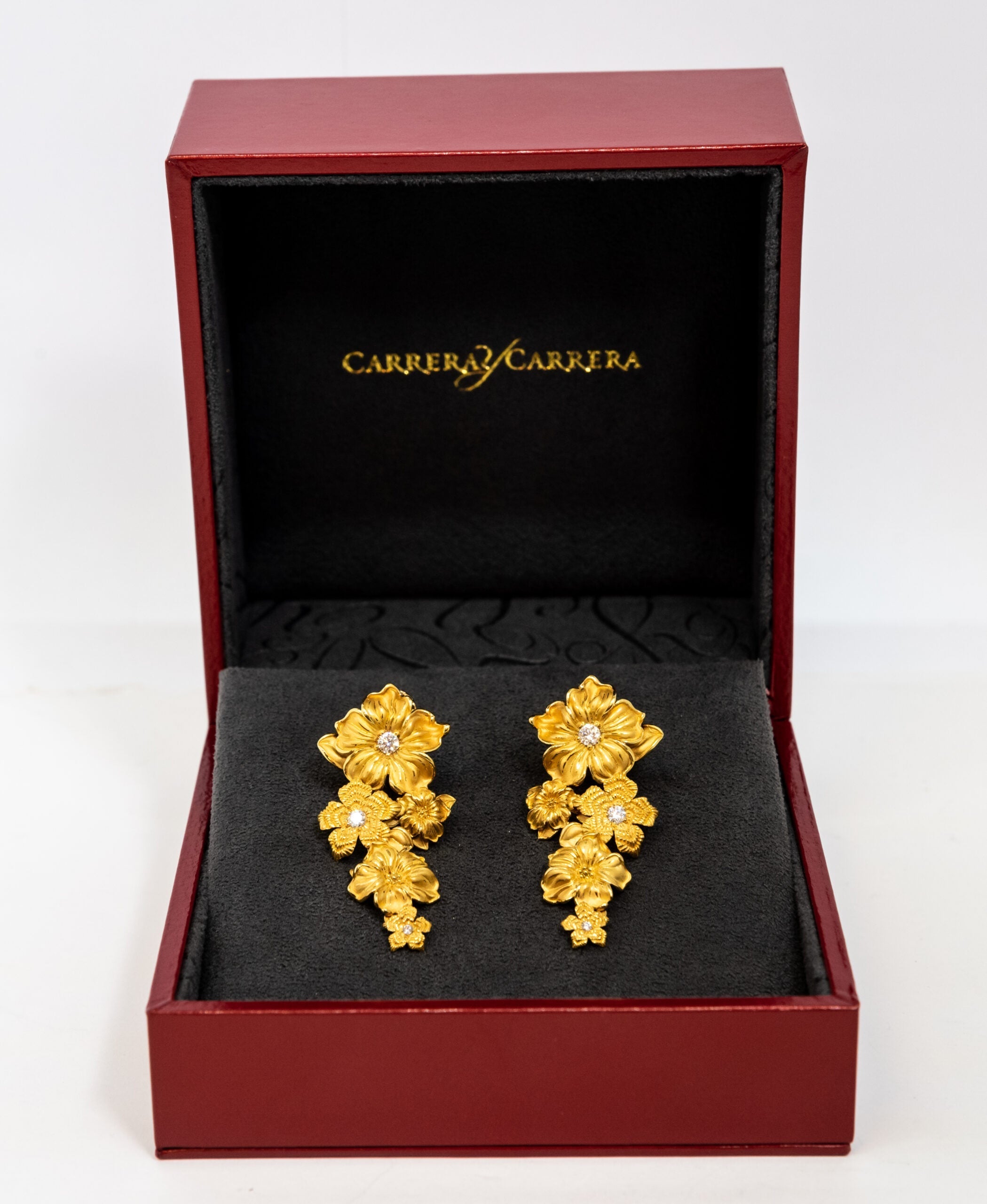 Carrera Y Carrera Emperatriz 18K Yellow Gold & Diamond Earring - Premium Luxury Product