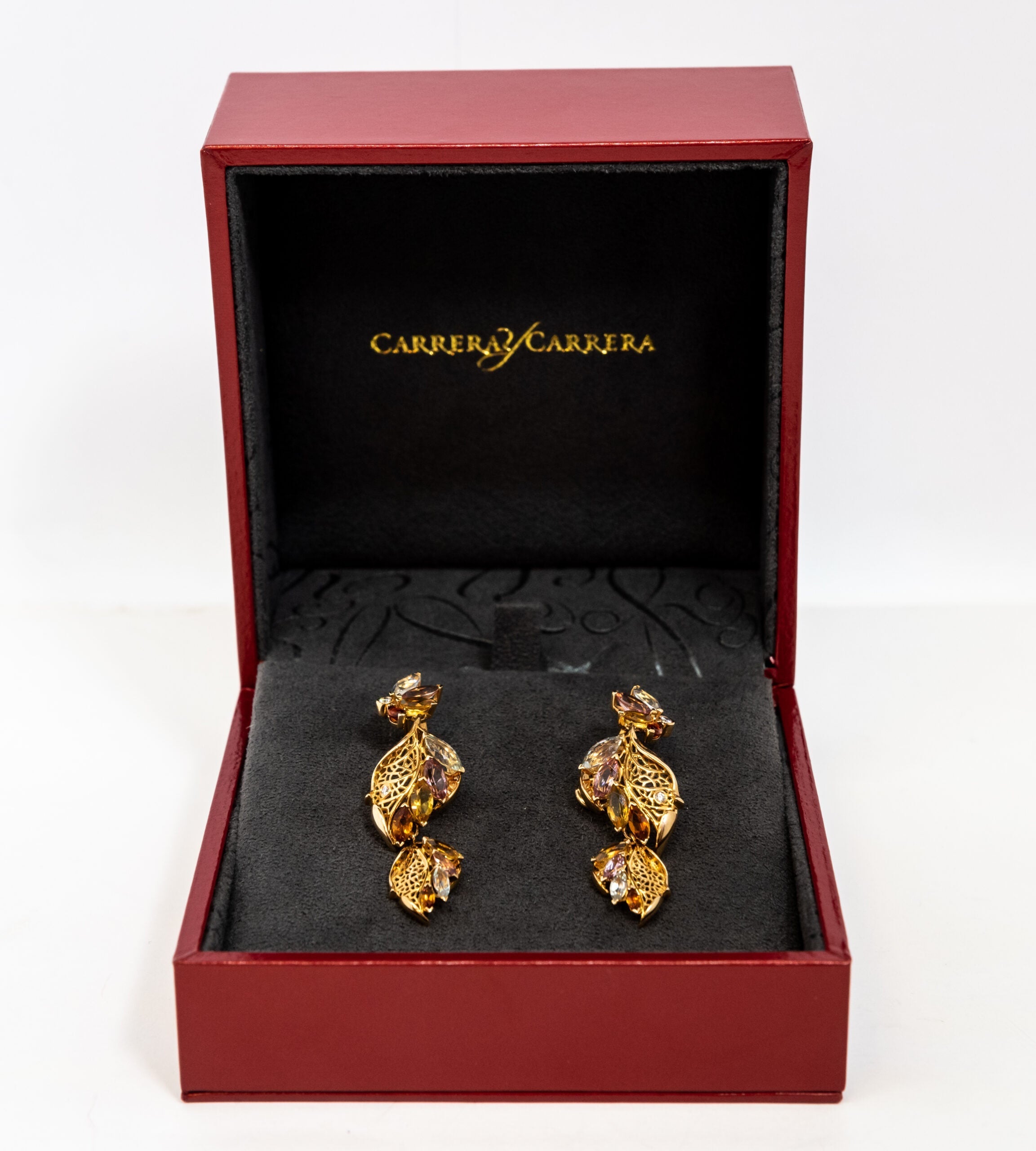 Carrera Y Carrera Emperatriz Maxi 18K Yellow Gold & Sapphires Earring - Premium Luxury Product