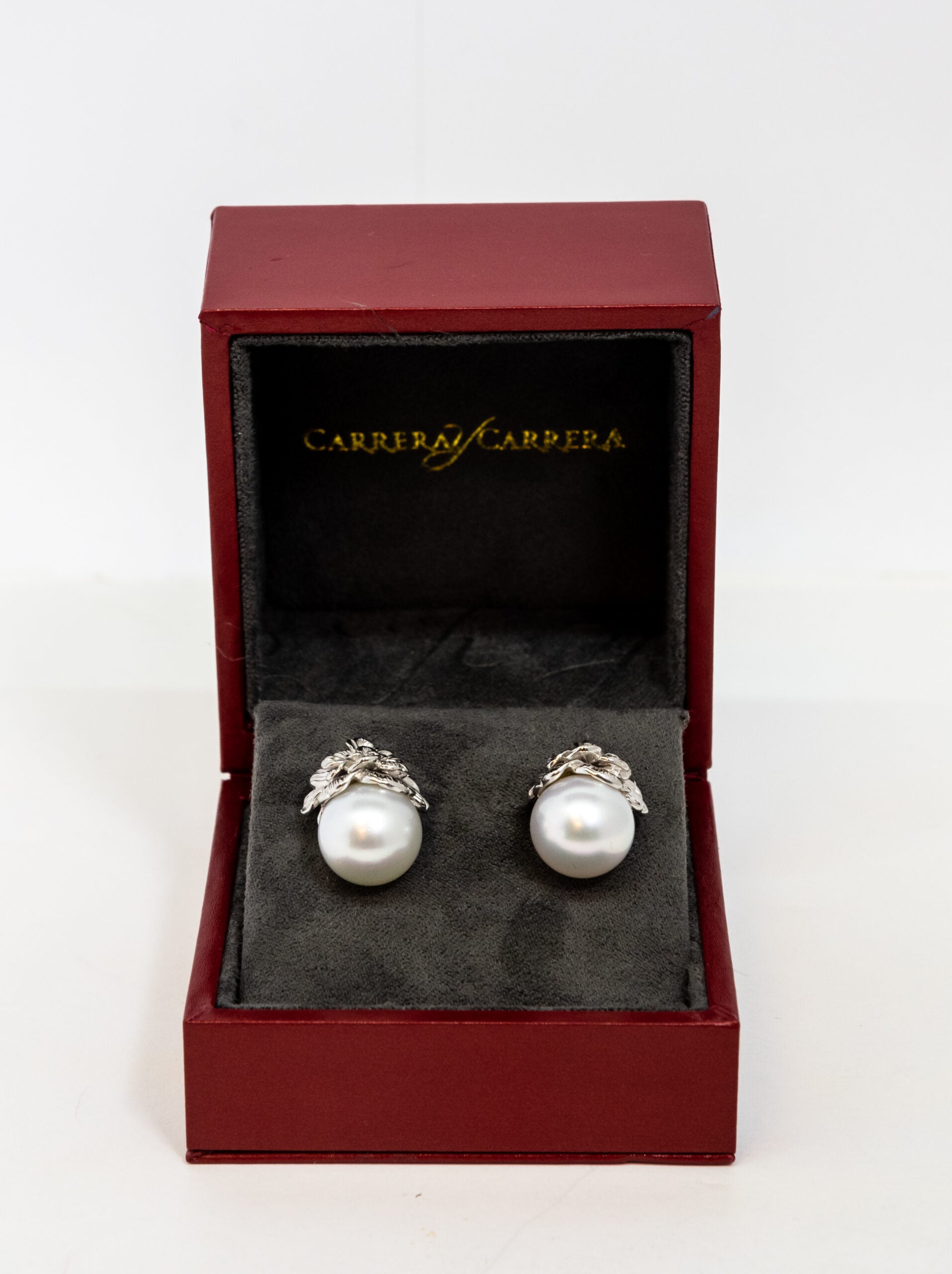 Carrera Y Carrera Gardenia 18K White Gold & Pearls Earring - Premium Luxury Product