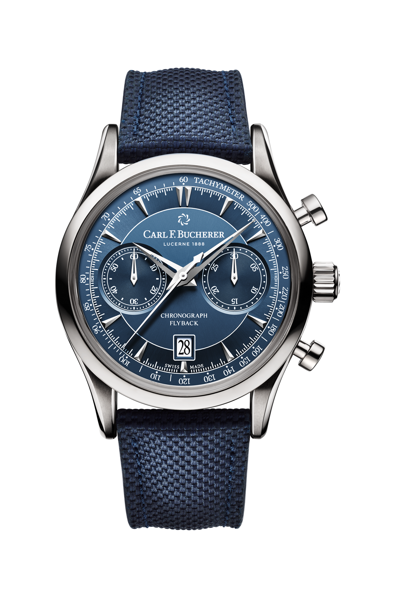 Carl F. Bucherer Manero Flyback Stainless steel Men's Watch - Premium Luxury Product