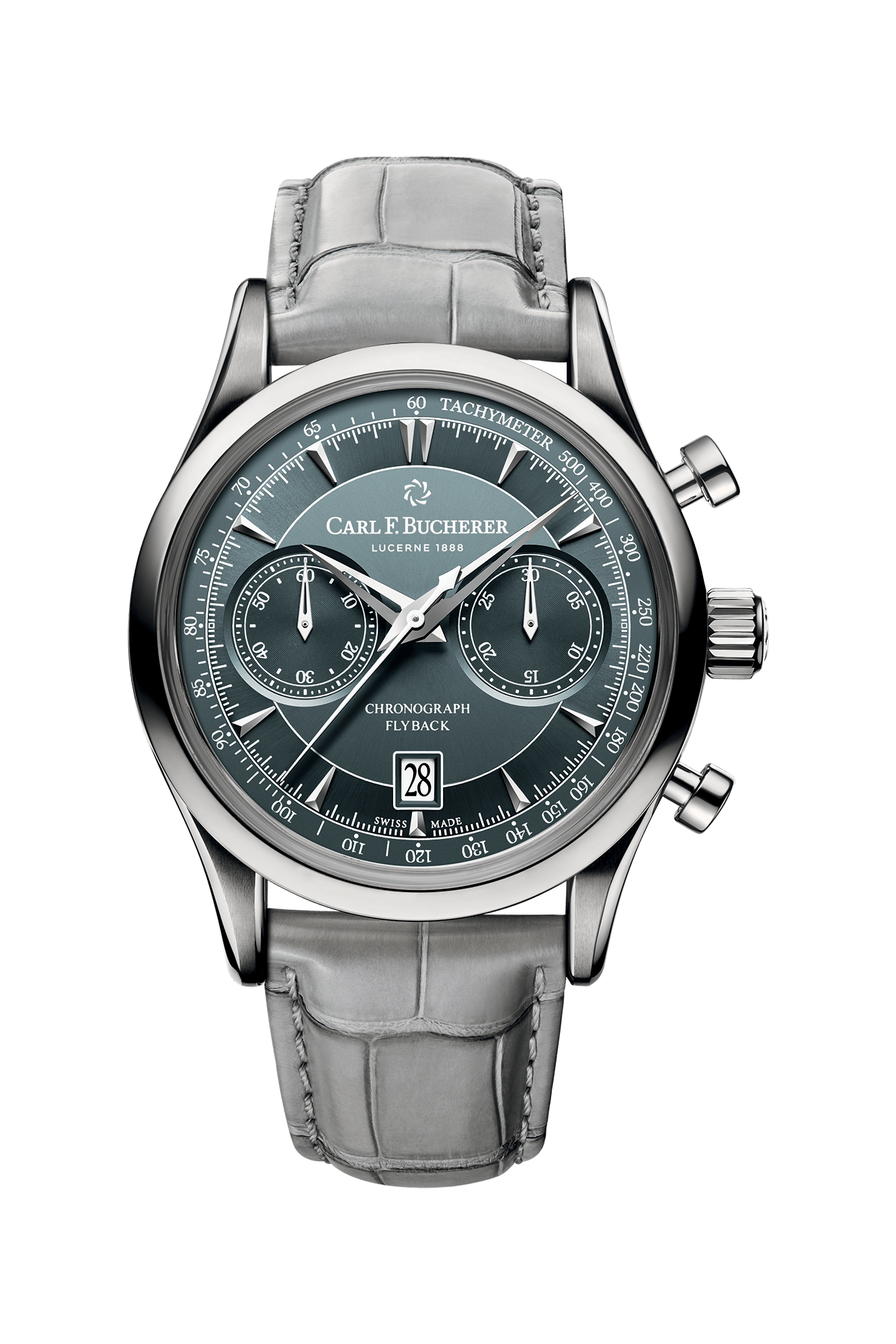 Carl F. Bucherer Manero Flyback Stainless steel Men's Watch - Premium Luxury Product